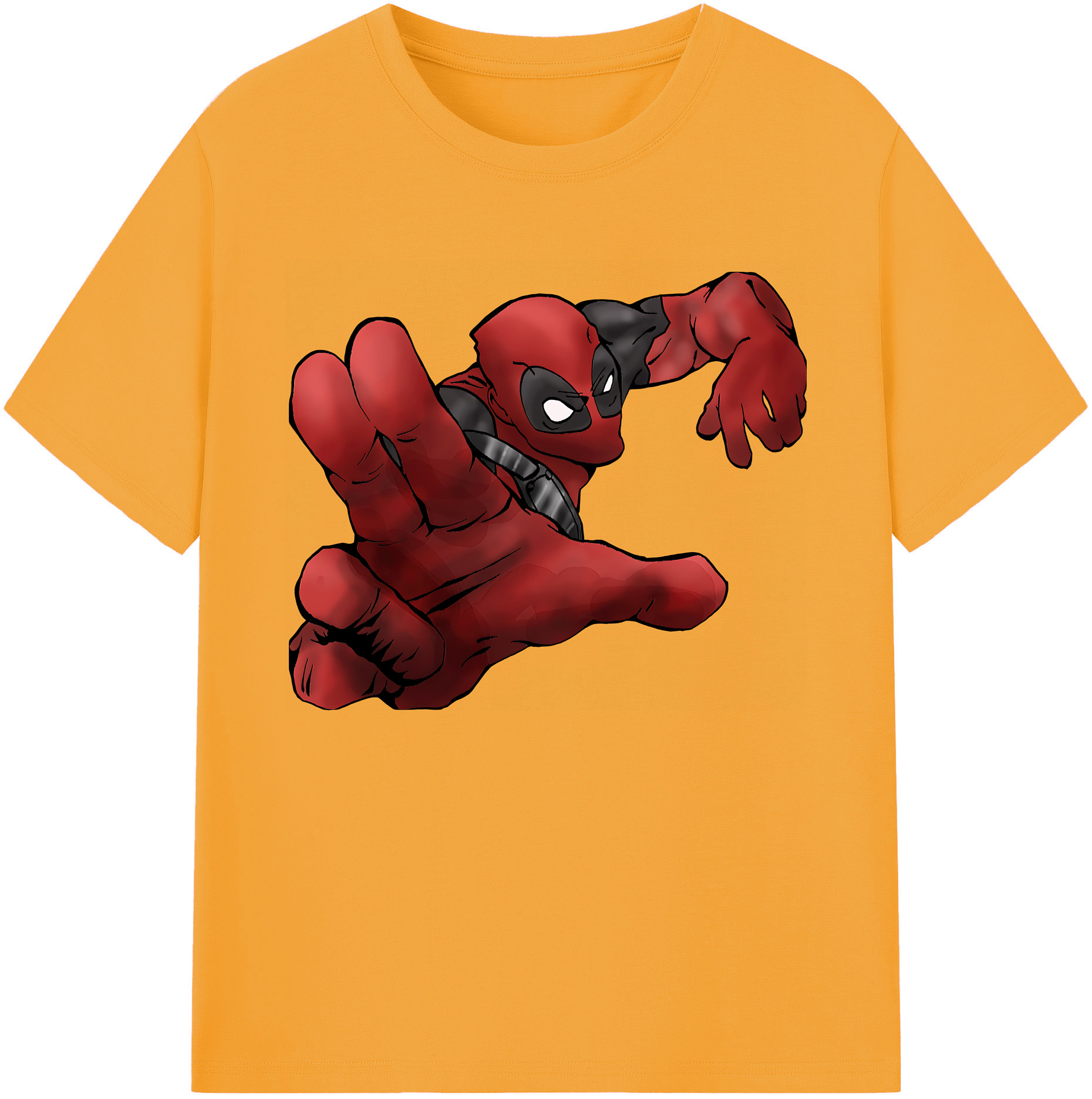 （画像用） Deadpool デッドプール 綿100％ メンズ半袖Tシャツ｜肌触りやわらか＆通気性
