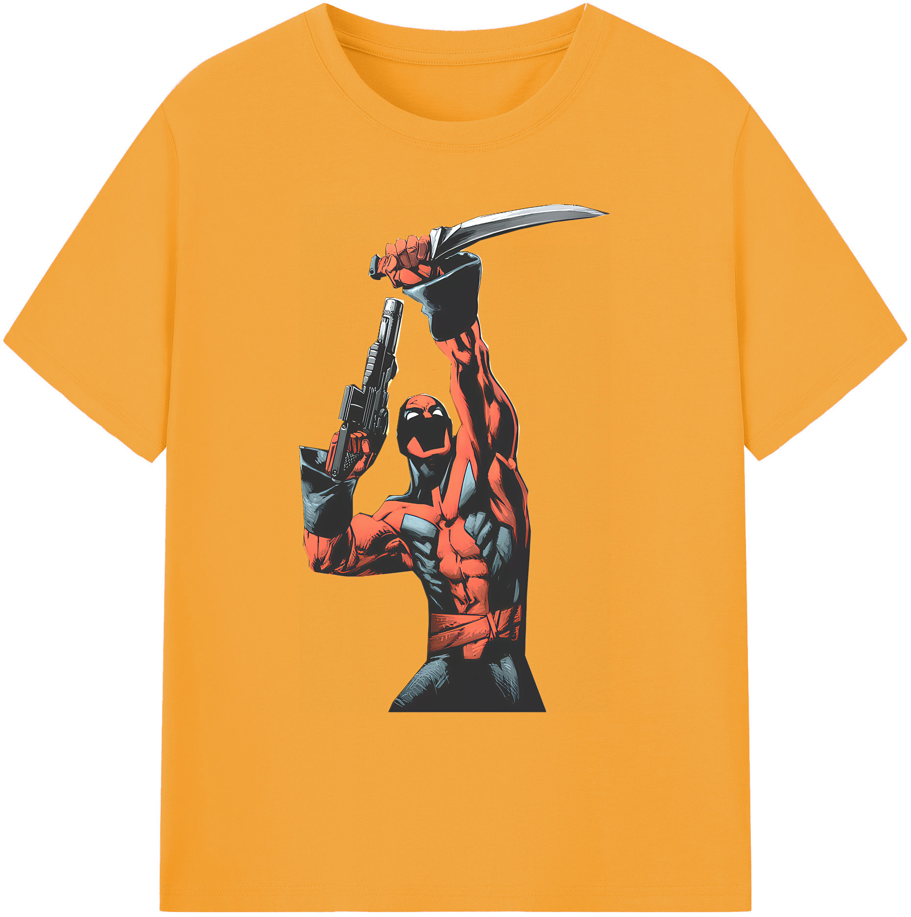 （画像用） Deadpool デッドプール 綿100％ メンズ半袖Tシャツ｜肌触りやわらか＆通気性