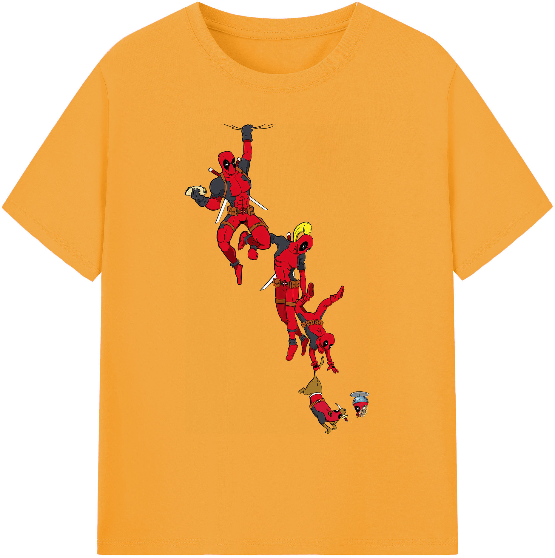 （画像用） Deadpool デッドプール 綿100％ メンズ半袖Tシャツ｜肌触りやわらか＆通気性
