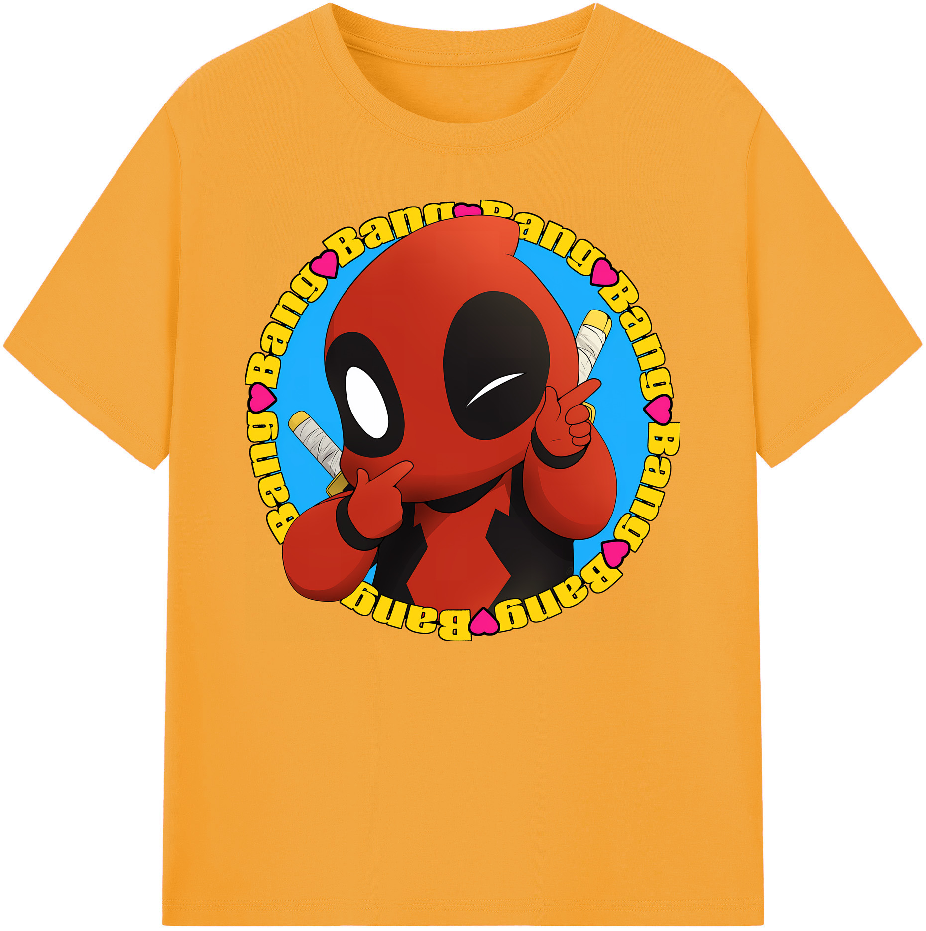 （画像用） Deadpool デッドプール 綿100％ メンズ半袖Tシャツ｜肌触りやわらか＆通気性