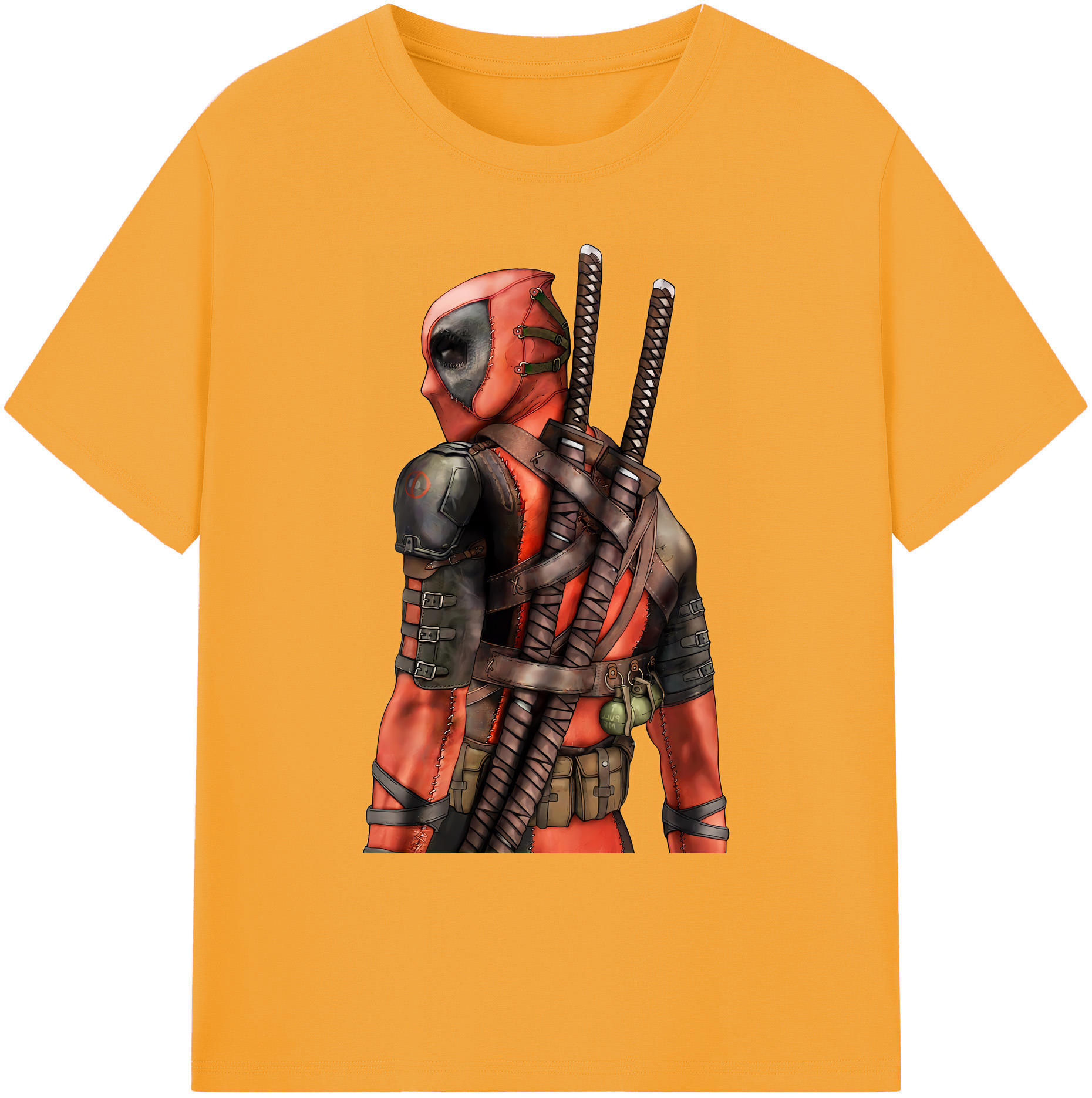 （画像用） Deadpool デッドプール 綿100％ メンズ半袖Tシャツ｜肌触りやわらか＆通気性