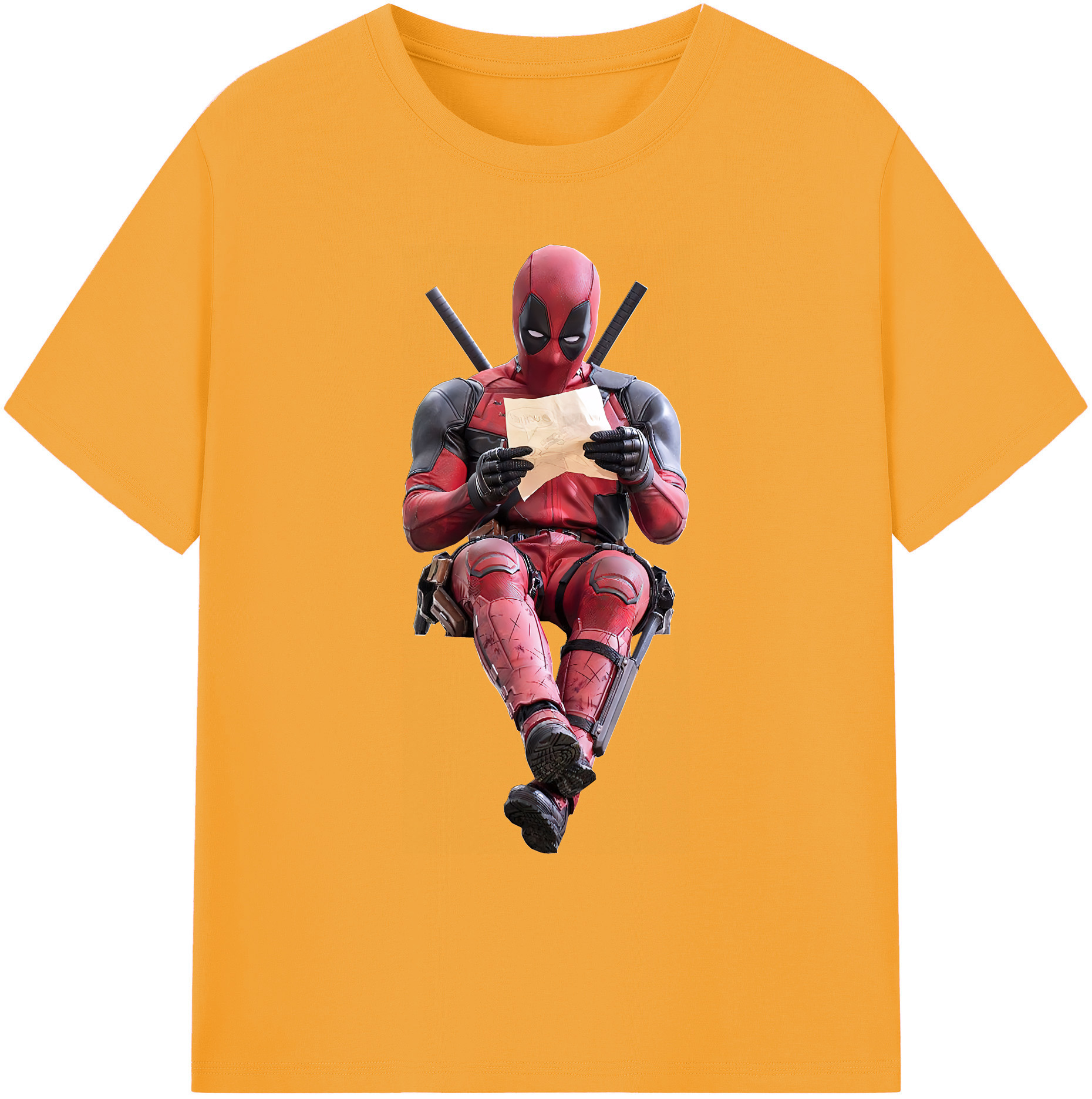 （画像用） Deadpool デッドプール 綿100％ メンズ半袖Tシャツ｜肌触りやわらか＆通気性