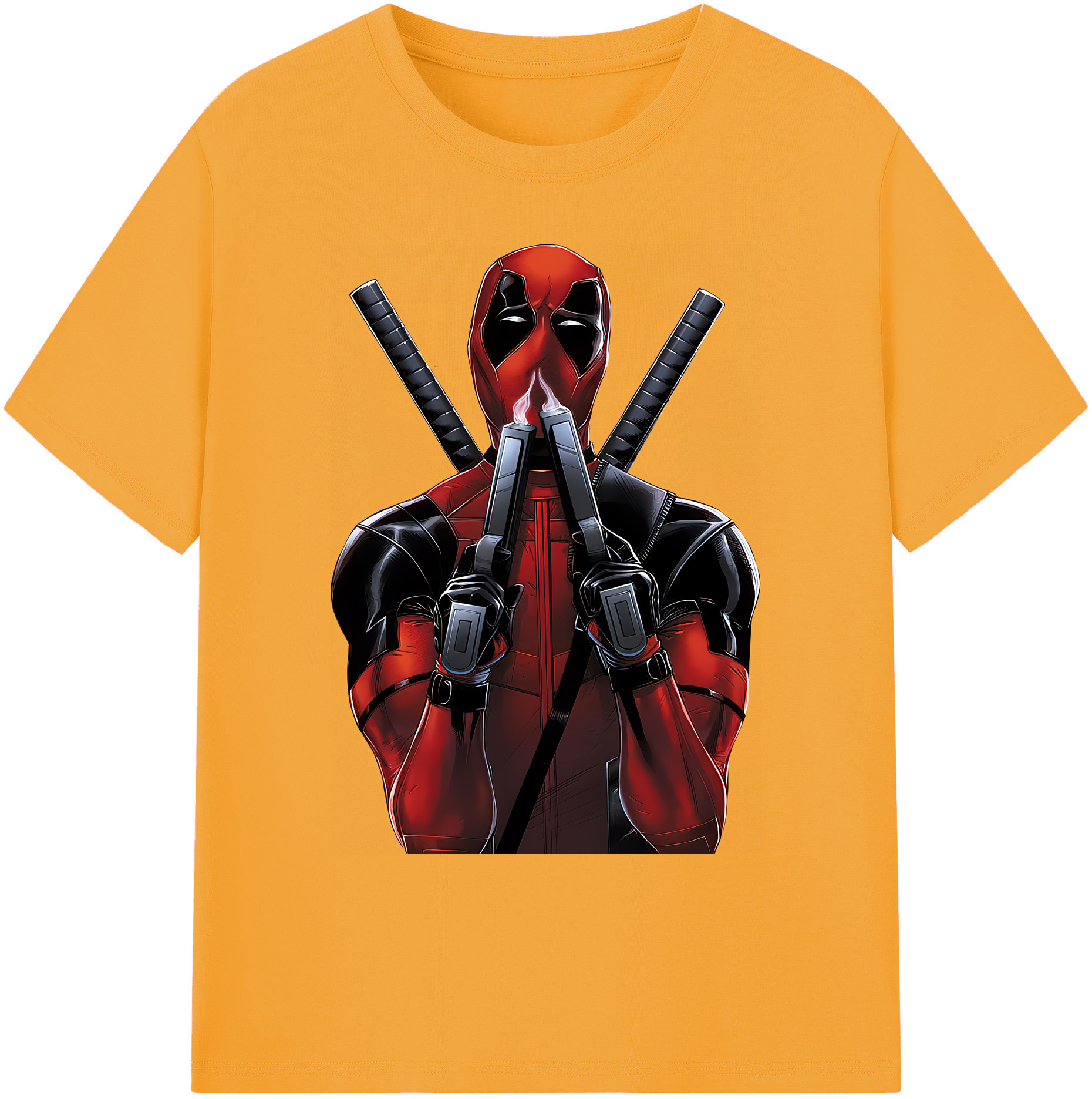 （画像用） Deadpool デッドプール 綿100％ メンズ半袖Tシャツ｜肌触りやわらか＆通気性