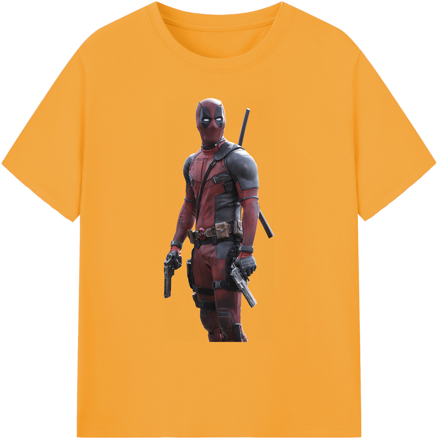 （画像用） Deadpool デッドプール 綿100％ メンズ半袖Tシャツ｜肌触りやわらか＆通気性