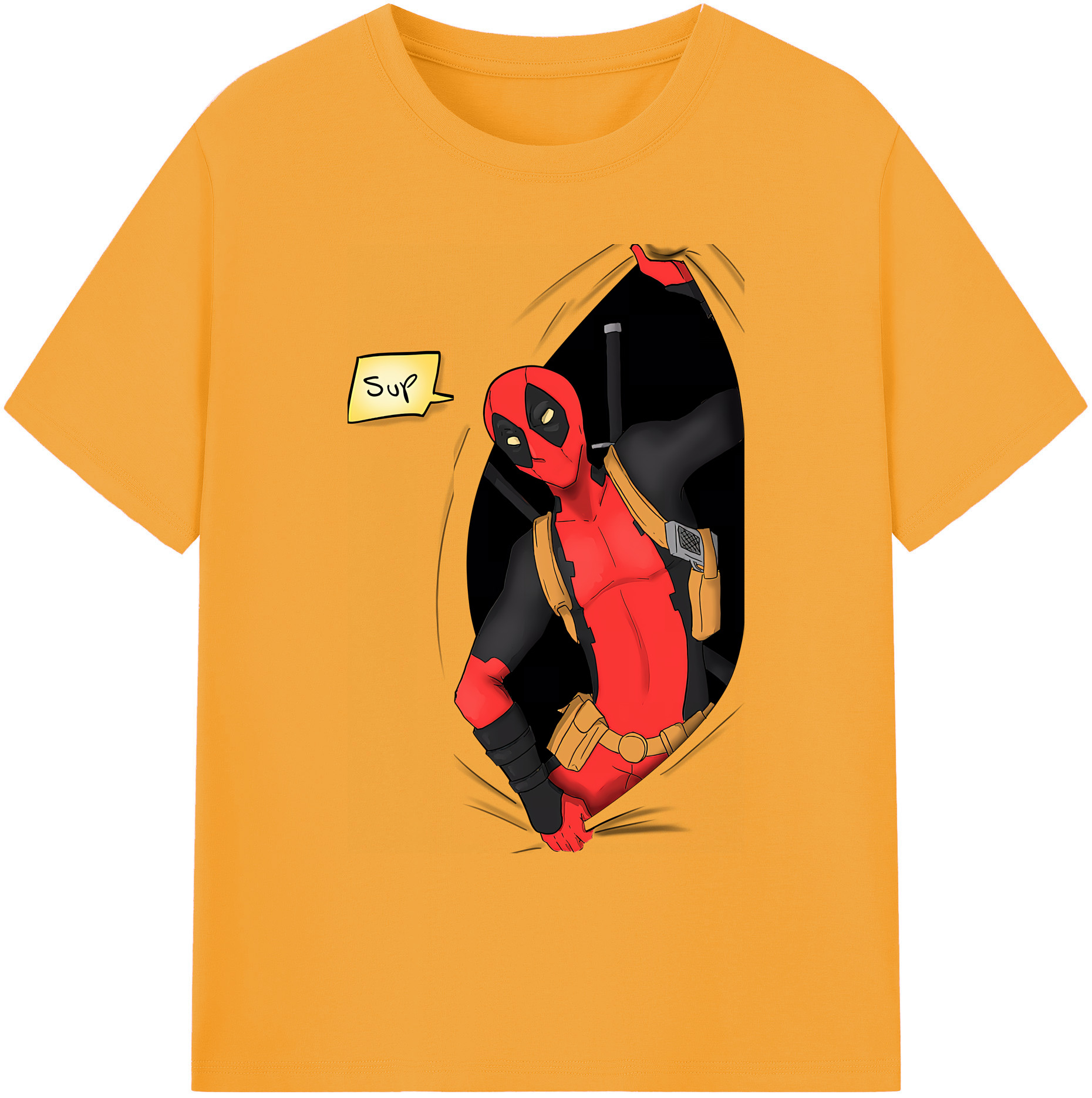 （画像用） Deadpool デッドプール 綿100％ メンズ半袖Tシャツ｜肌触りやわらか＆通気性