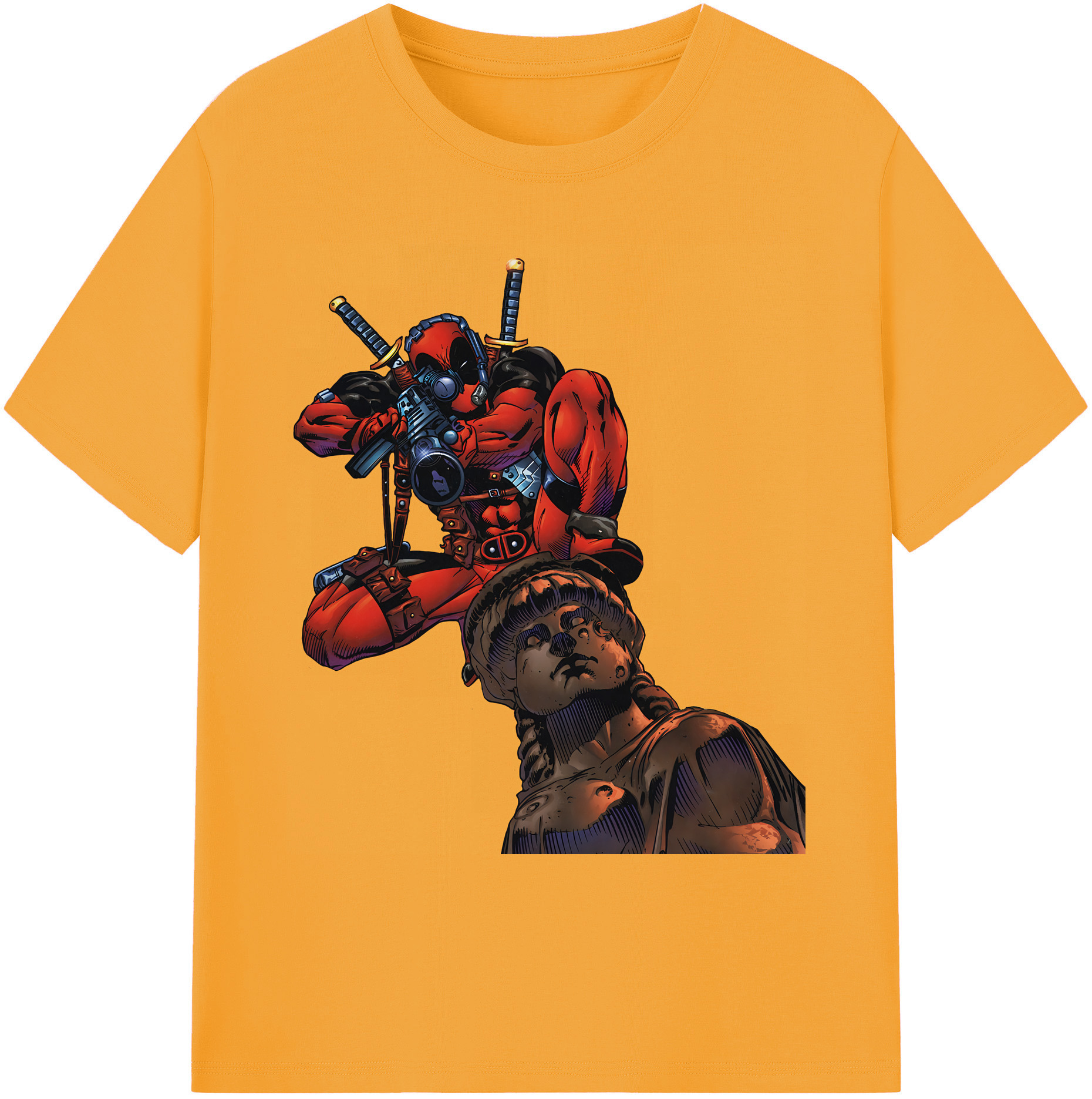 （画像用） Deadpool デッドプール 綿100％ メンズ半袖Tシャツ｜肌触りやわらか＆通気性