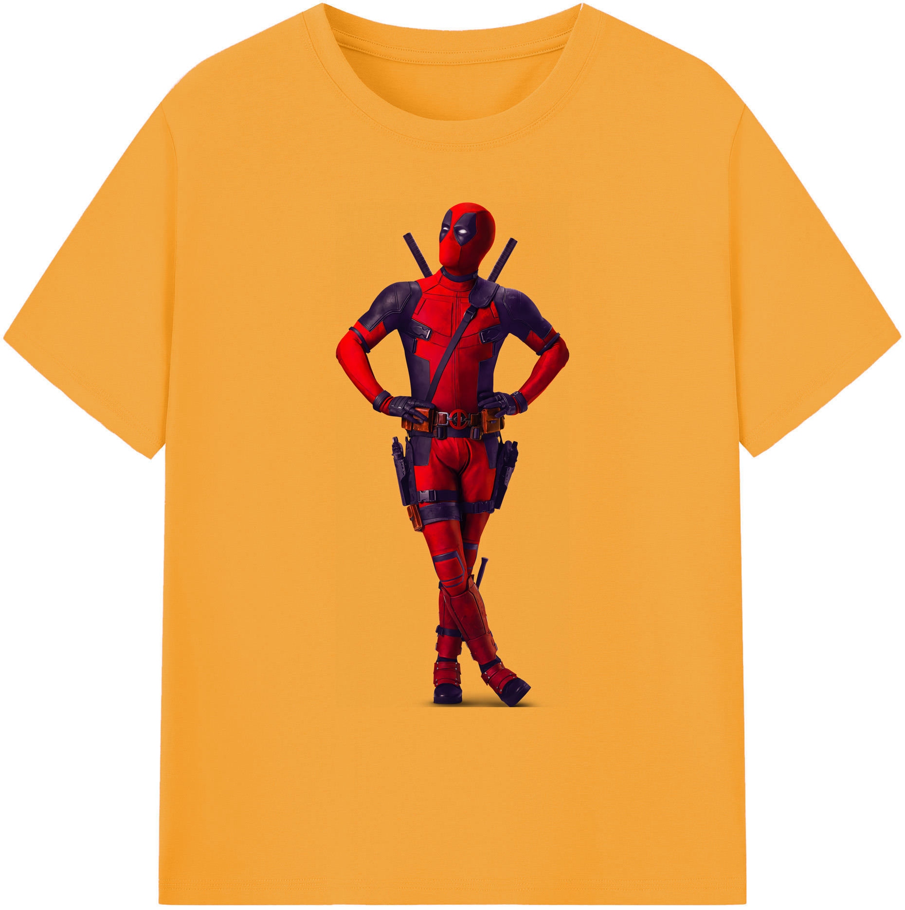 （画像用） Deadpool デッドプール 綿100％ メンズ半袖Tシャツ｜肌触りやわらか＆通気性