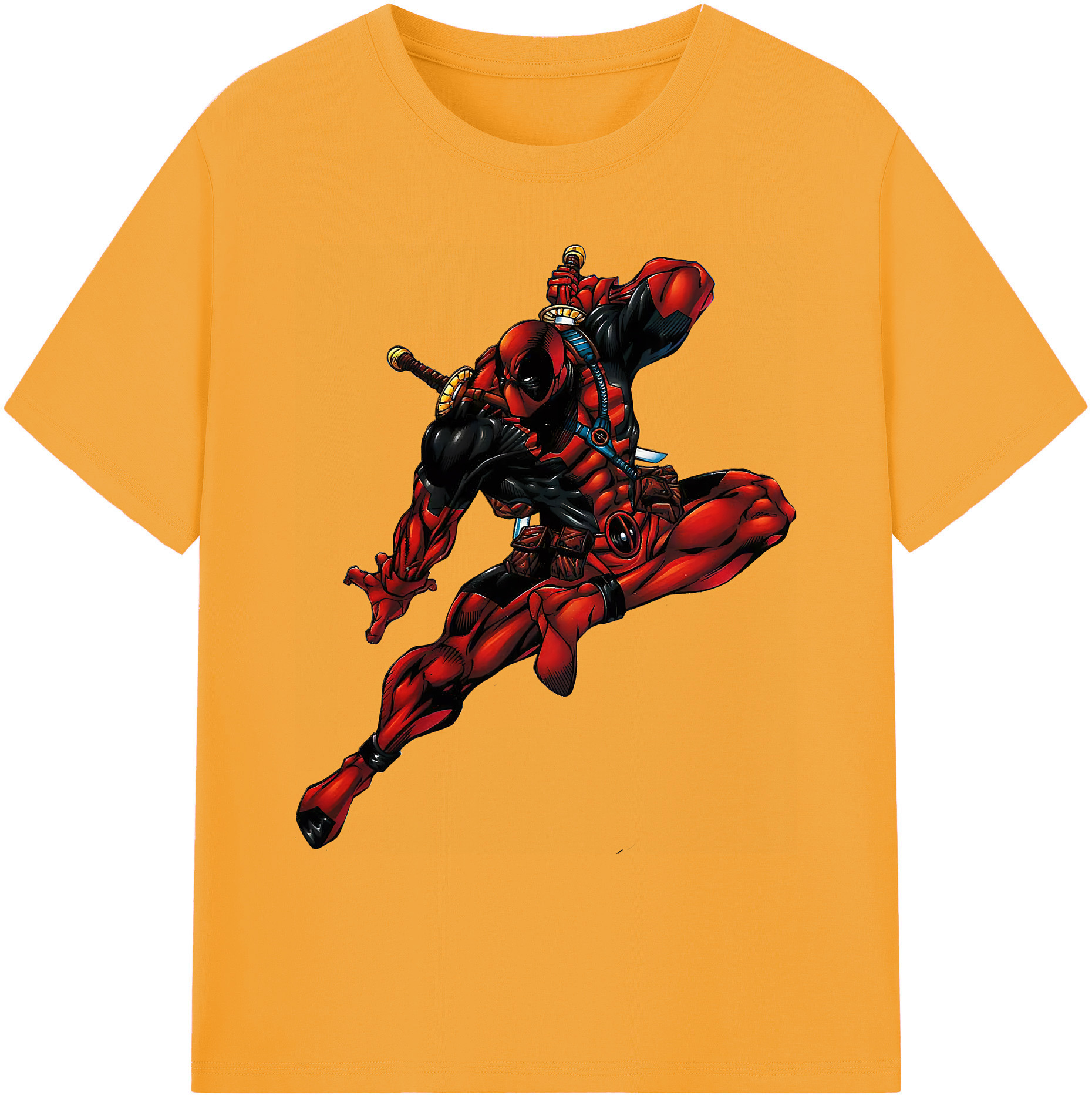 （画像用） Deadpool デッドプール 綿100％ メンズ半袖Tシャツ｜肌触りやわらか＆通気性