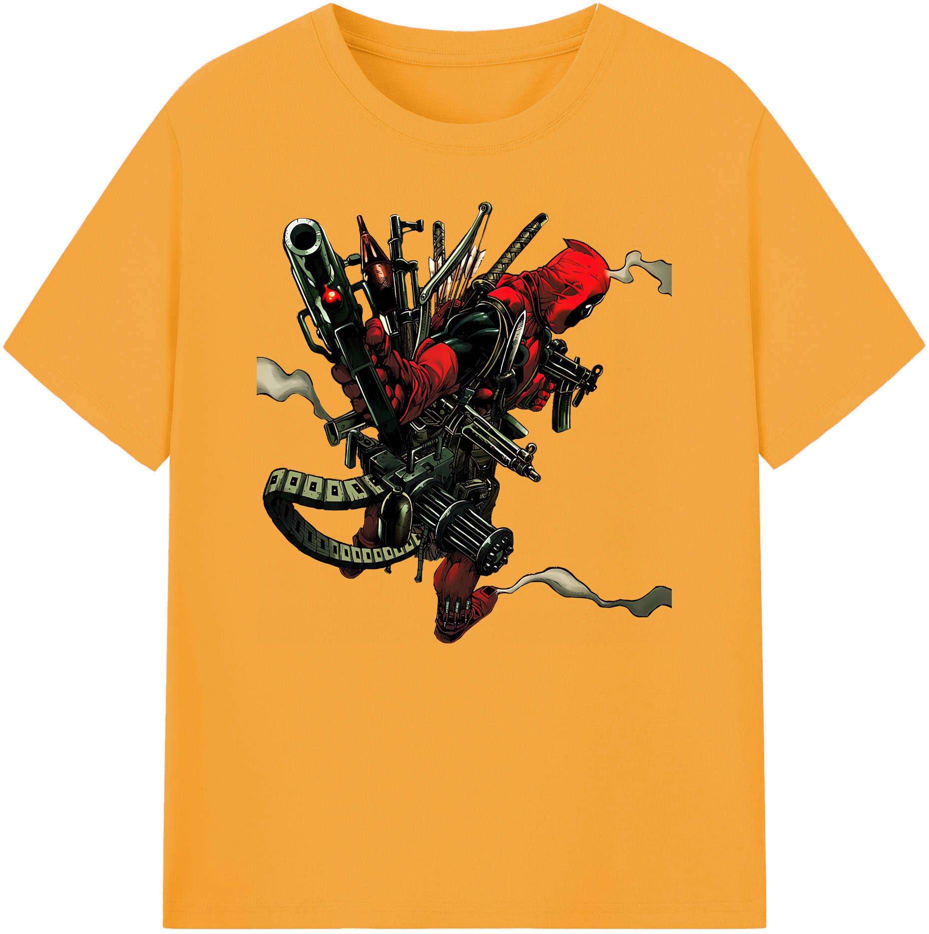 （画像用） Deadpool デッドプール 綿100％ メンズ半袖Tシャツ｜肌触りやわらか＆通気性