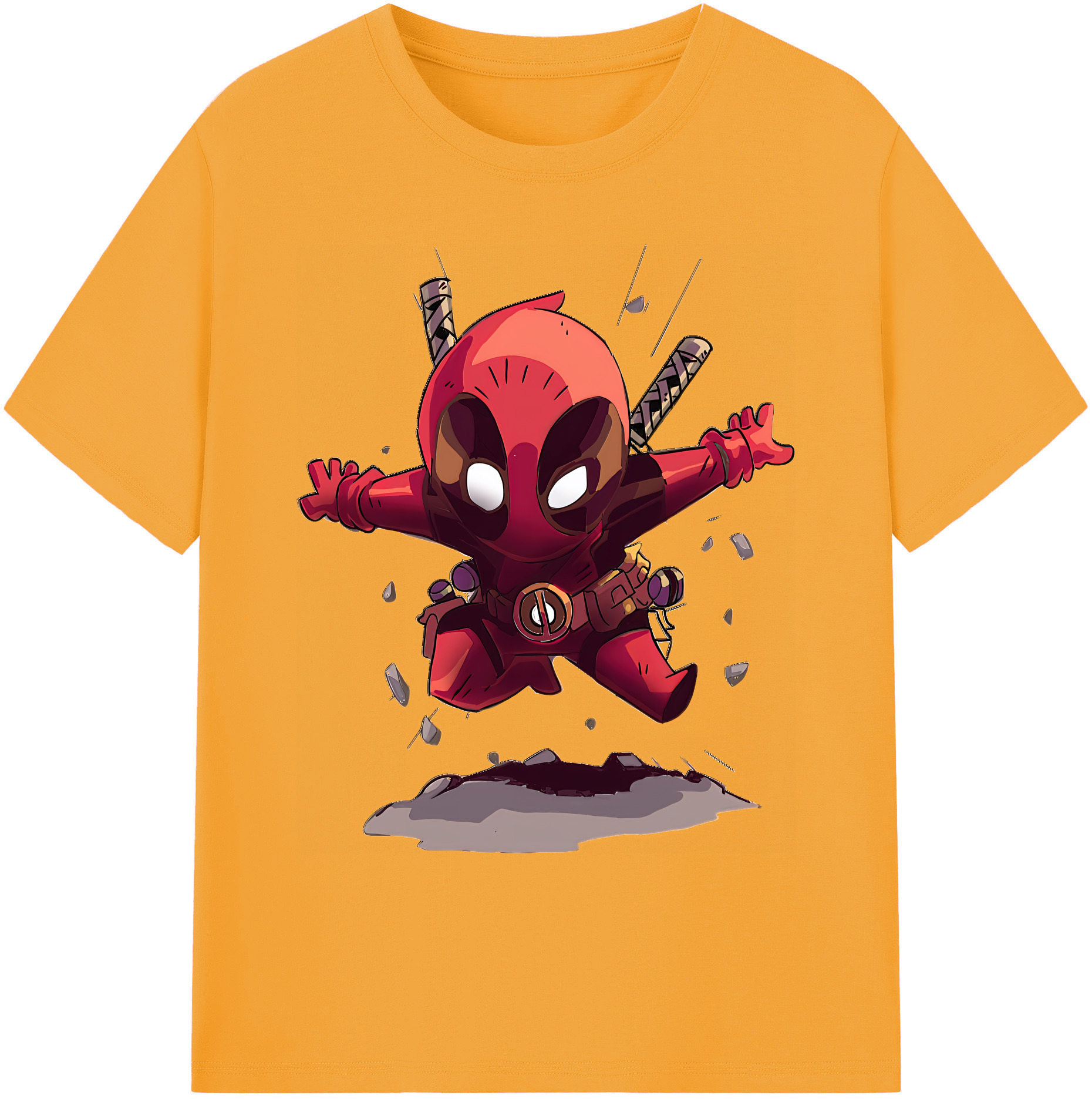 （画像用） Deadpool デッドプール 綿100％ メンズ半袖Tシャツ｜肌触りやわらか＆通気性