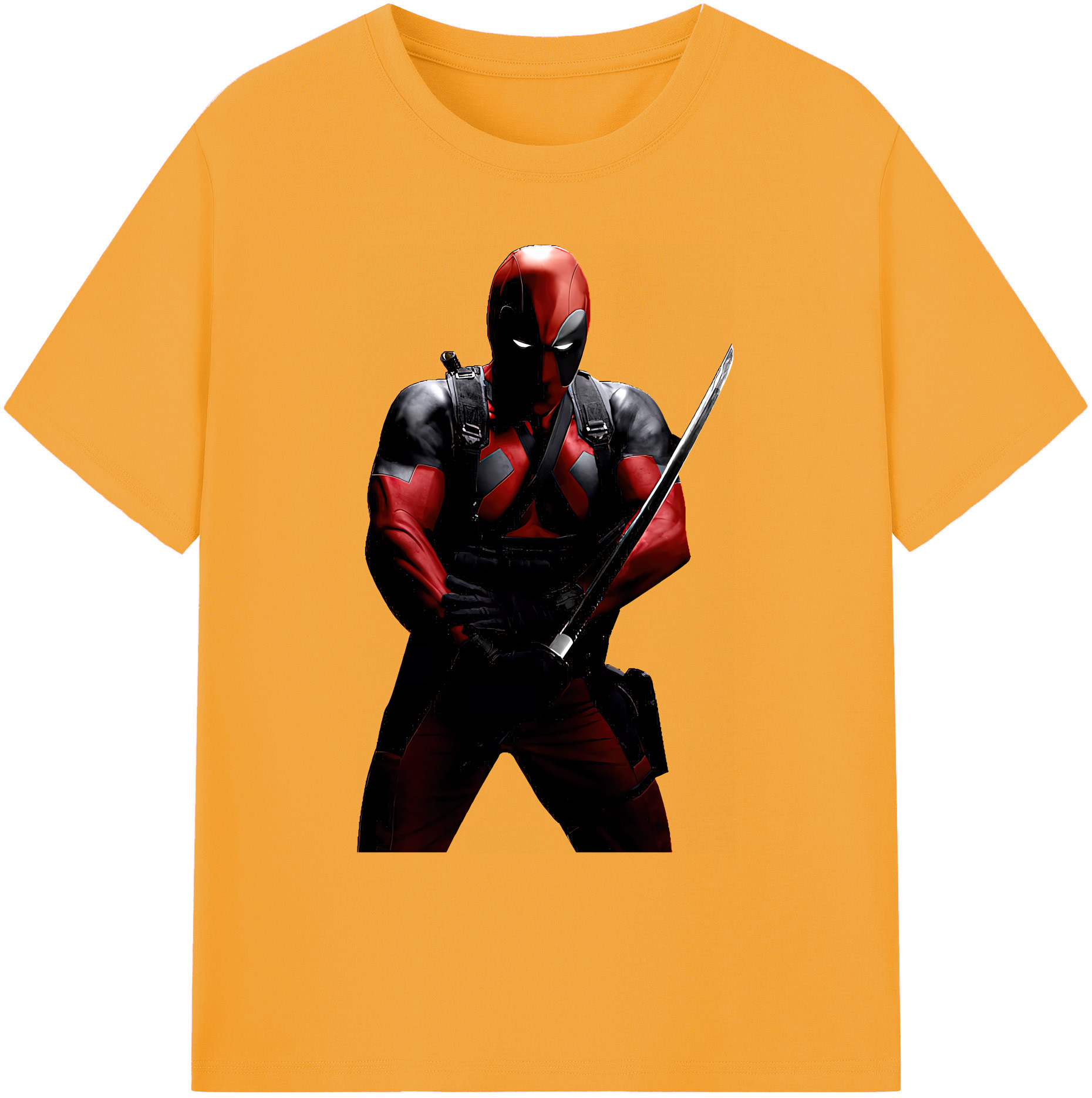 （画像用） Deadpool デッドプール 綿100％ メンズ半袖Tシャツ｜肌触りやわらか＆通気性