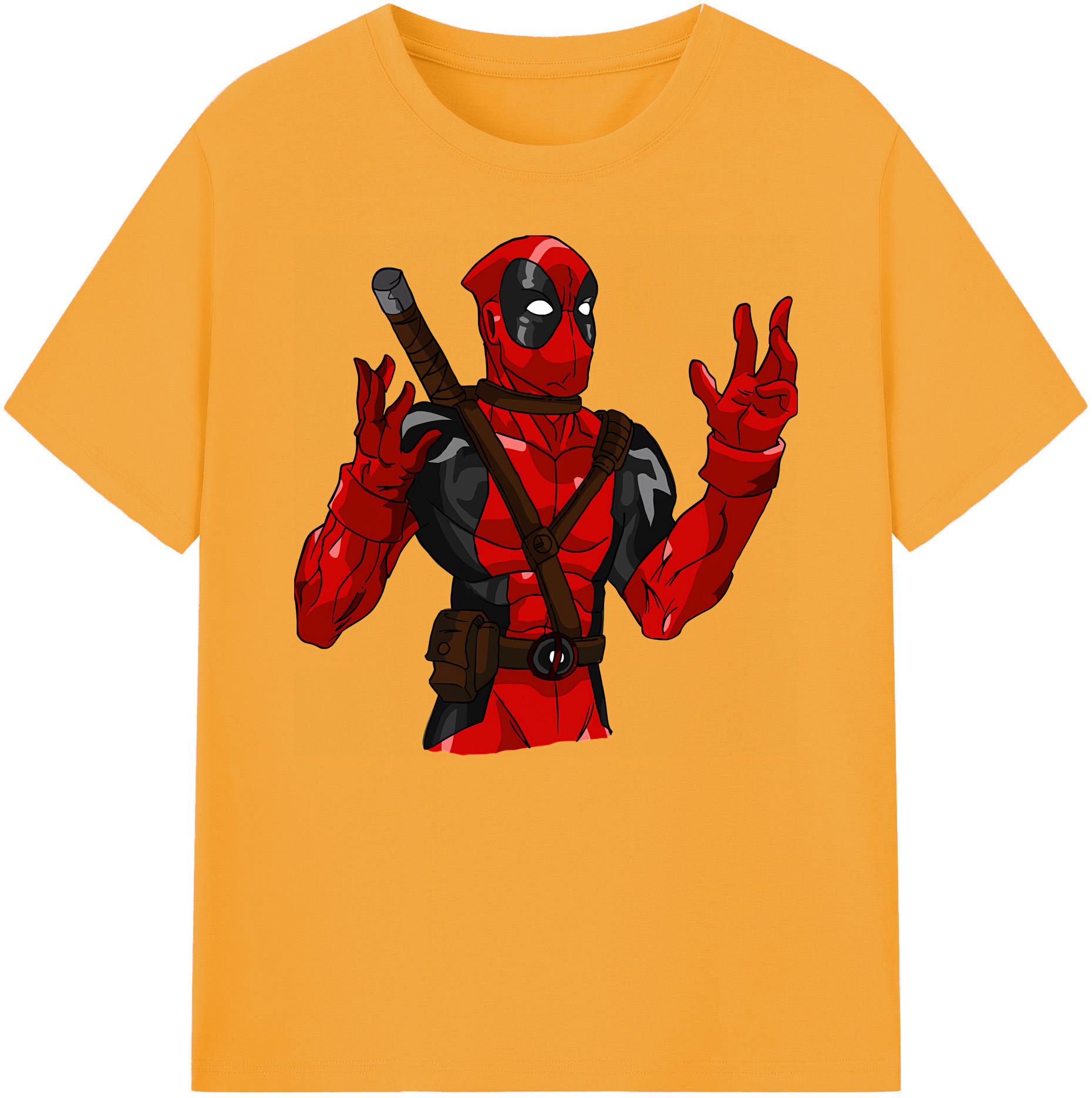 （画像用） Deadpool デッドプール 綿100％ メンズ半袖Tシャツ｜肌触りやわらか＆通気性