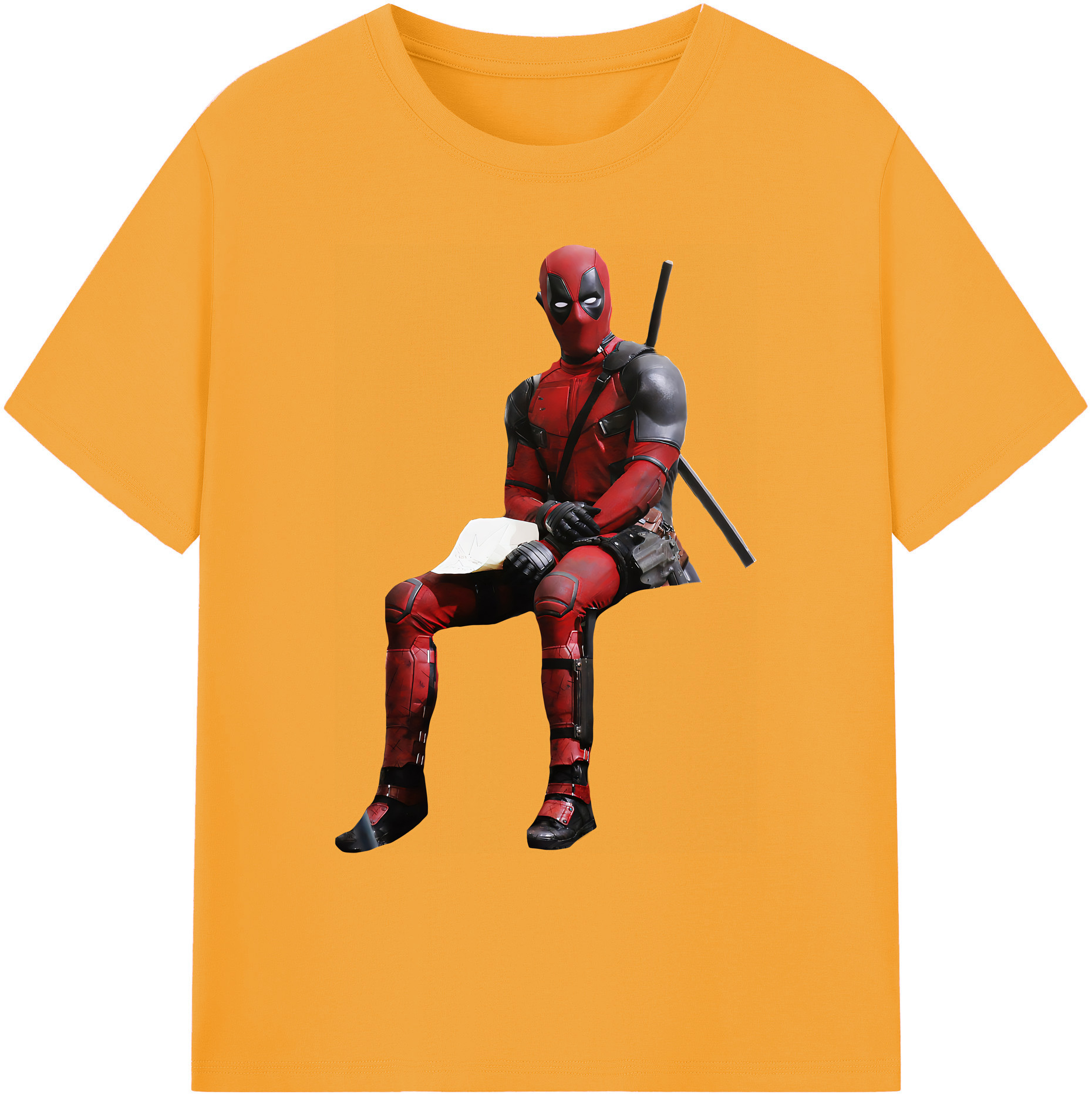 （画像用） Deadpool デッドプール 綿100％ メンズ半袖Tシャツ｜肌触りやわらか＆通気性