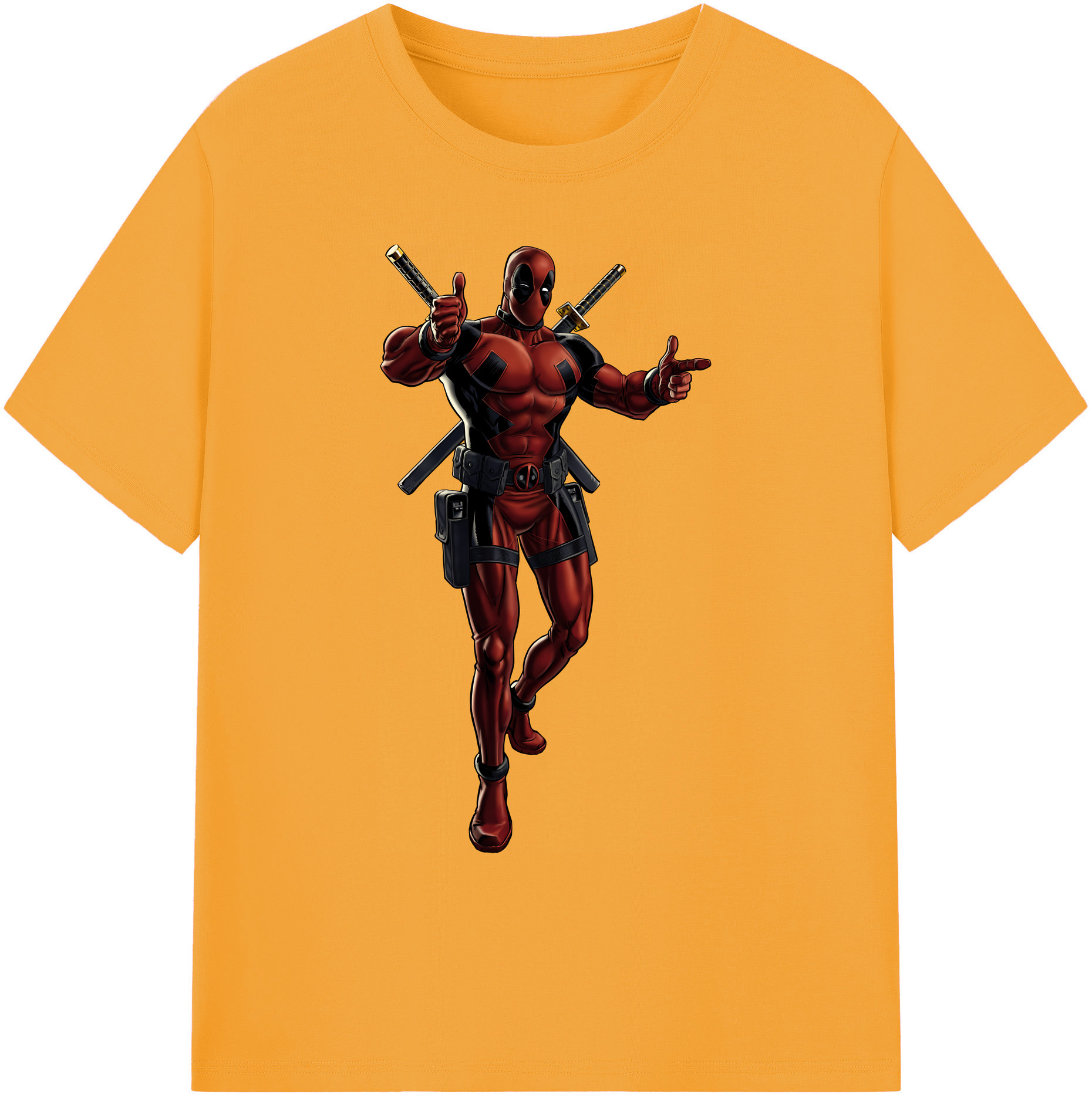 （画像用） Deadpool デッドプール 綿100％ メンズ半袖Tシャツ｜肌触りやわらか＆通気性