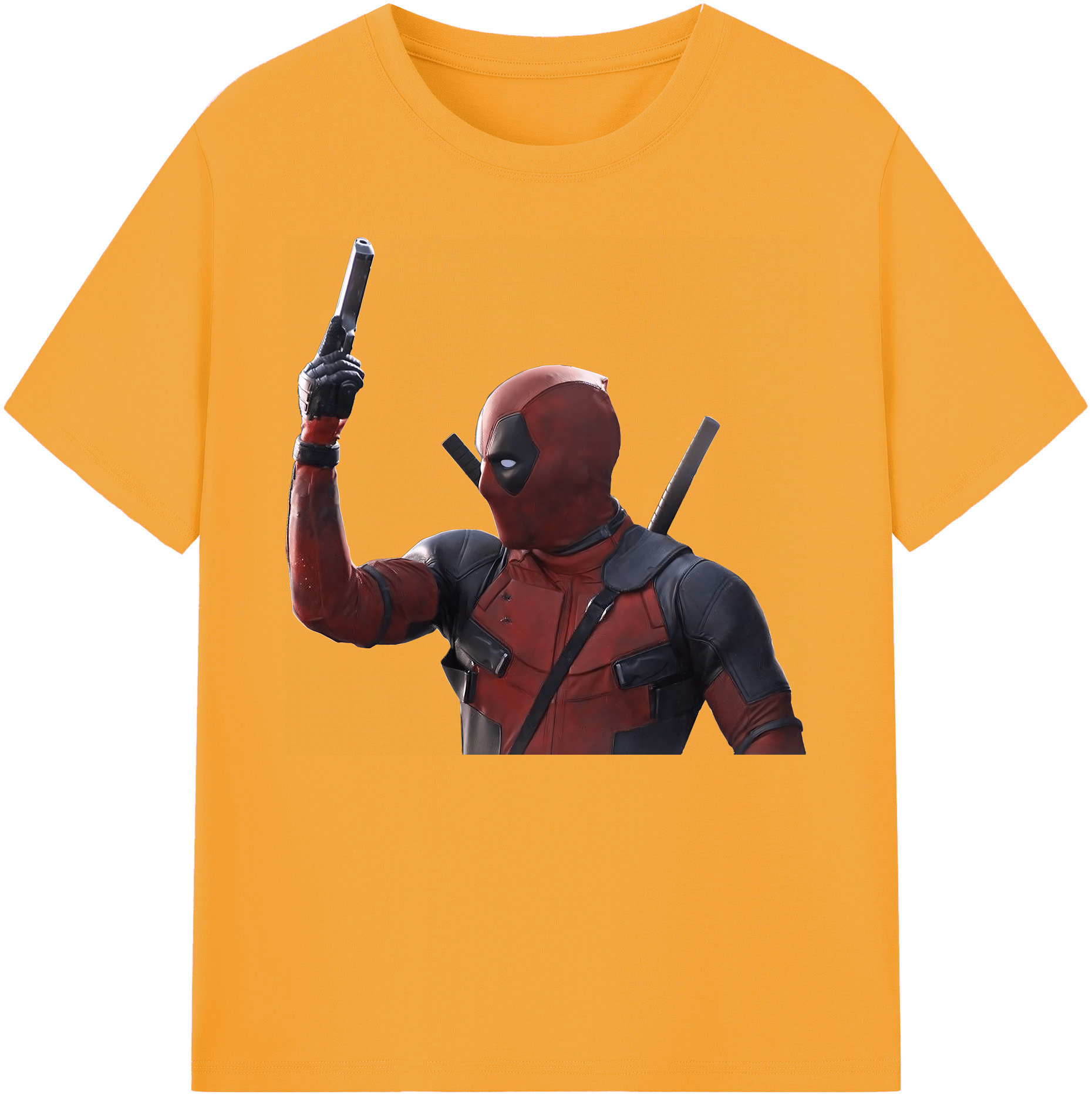 （画像用） Deadpool デッドプール 綿100％ メンズ半袖Tシャツ｜肌触りやわらか＆通気性
