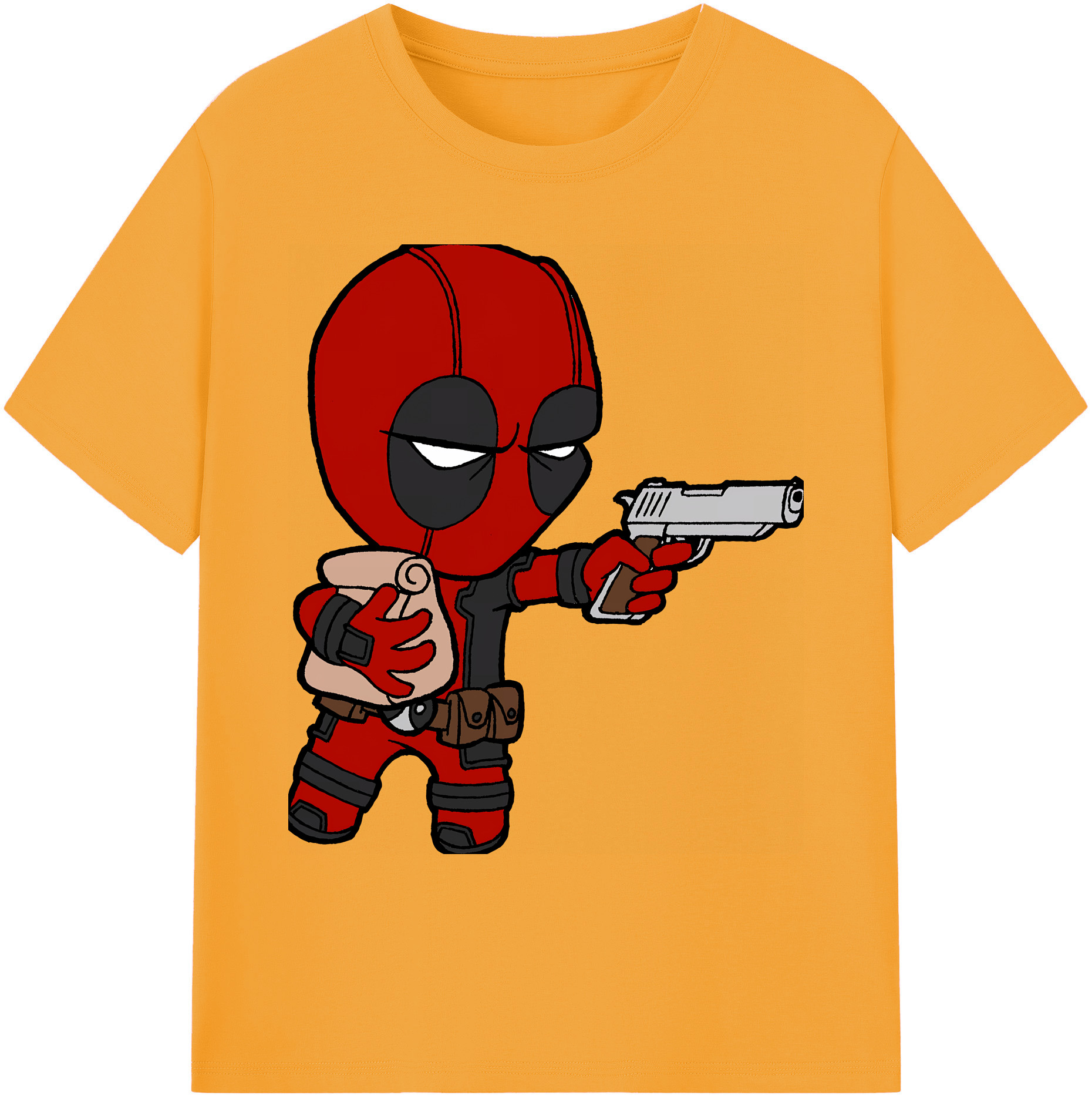 （画像用） Deadpool デッドプール 綿100％ メンズ半袖Tシャツ｜肌触りやわらか＆通気性