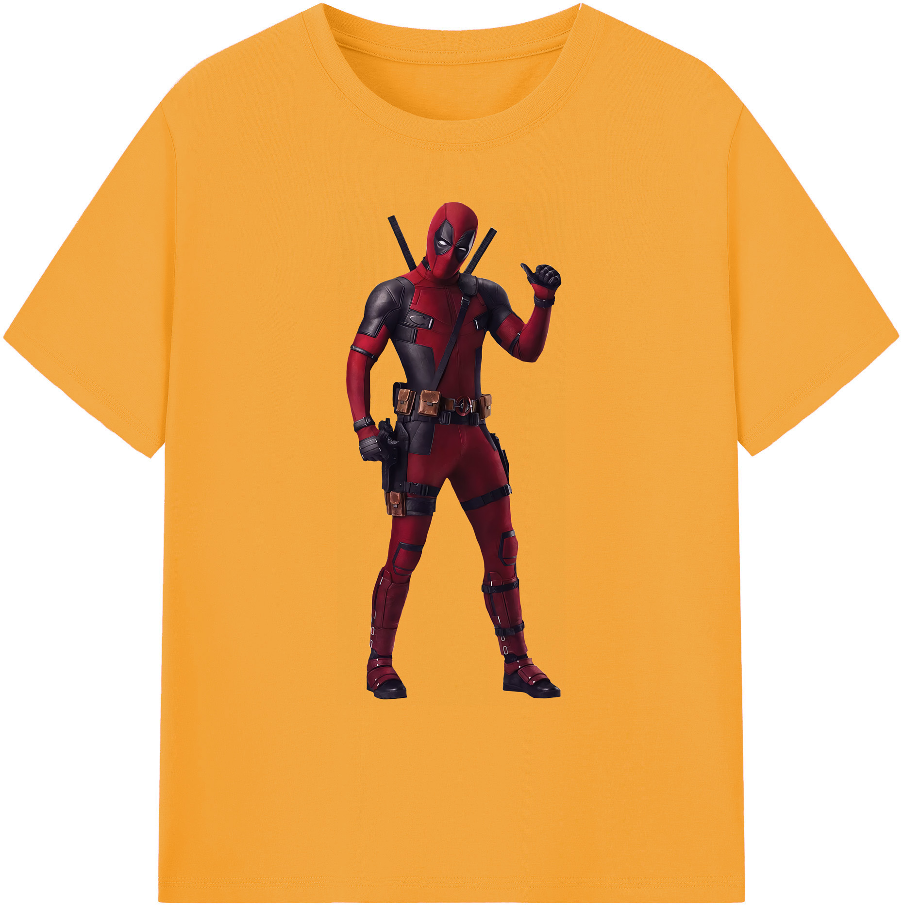 （画像用） Deadpool デッドプール 綿100％ メンズ半袖Tシャツ｜肌触りやわらか＆通気性