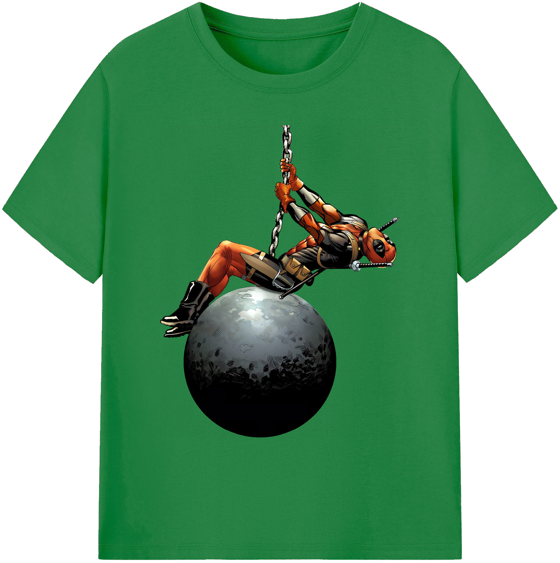 （画像用） Deadpool デッドプール 綿100％ メンズ半袖Tシャツ｜肌触りやわらか＆通気性