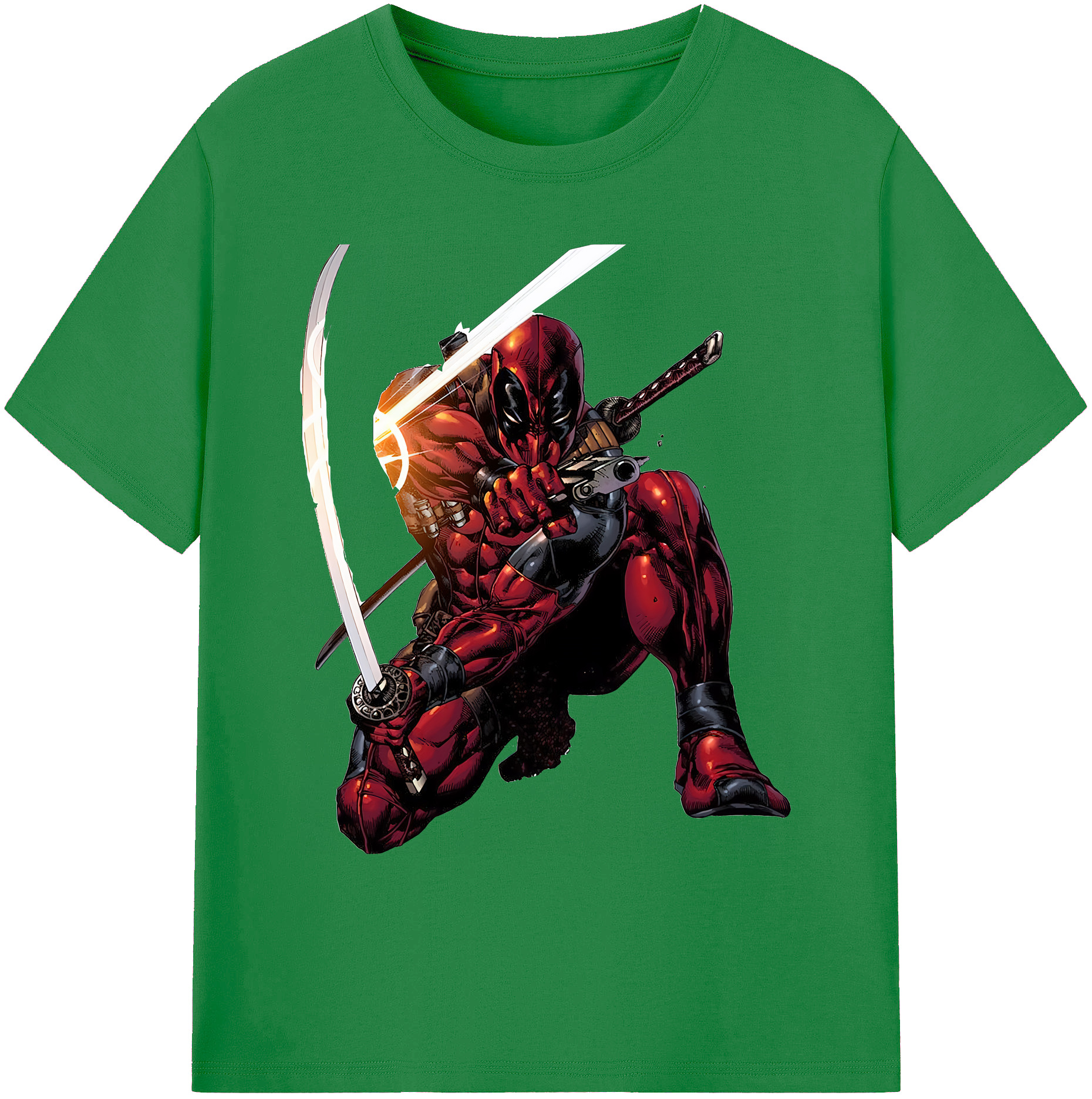 （画像用） Deadpool デッドプール 綿100％ メンズ半袖Tシャツ｜肌触りやわらか＆通気性