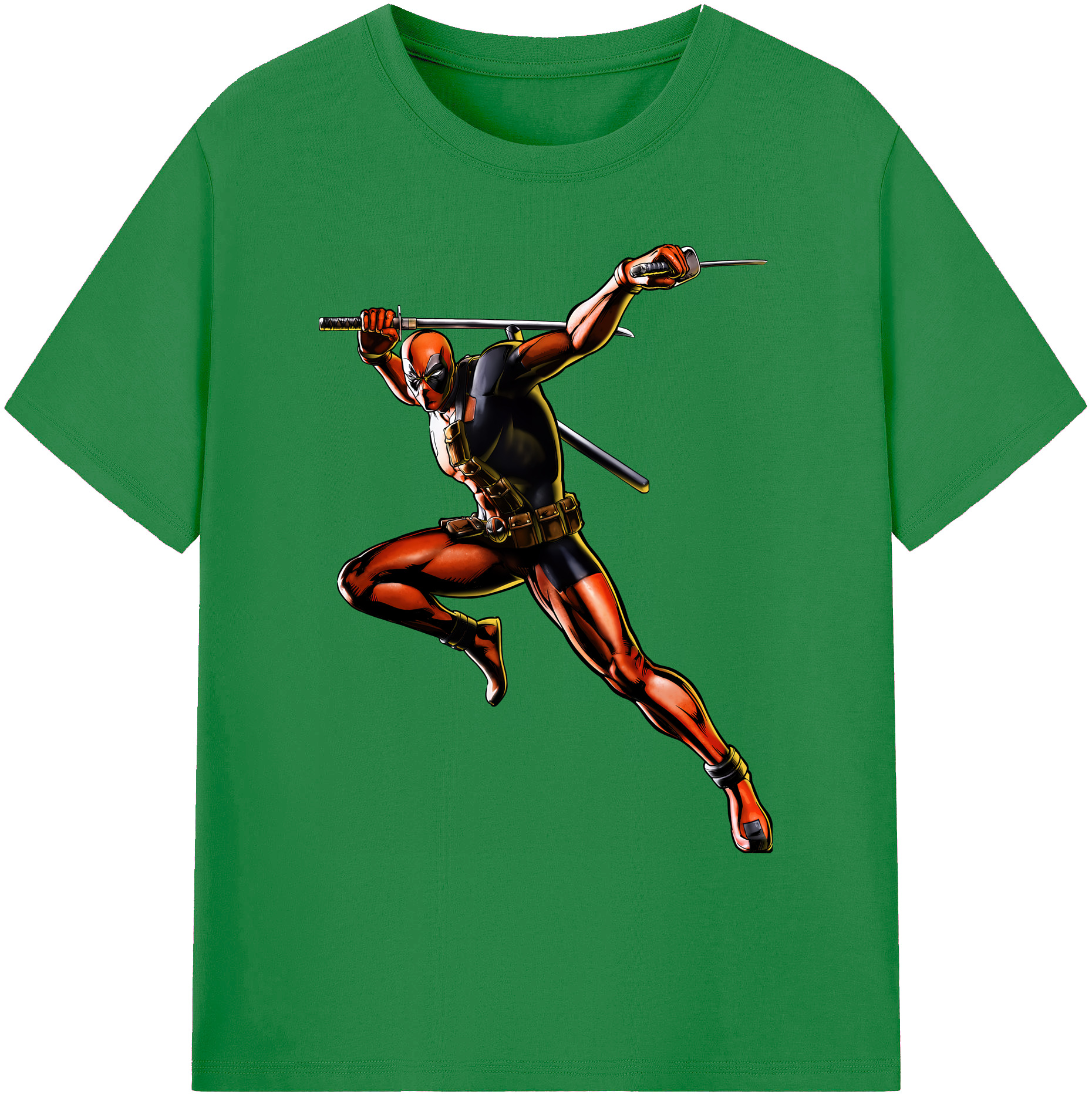 （画像用） Deadpool デッドプール 綿100％ メンズ半袖Tシャツ｜肌触りやわらか＆通気性