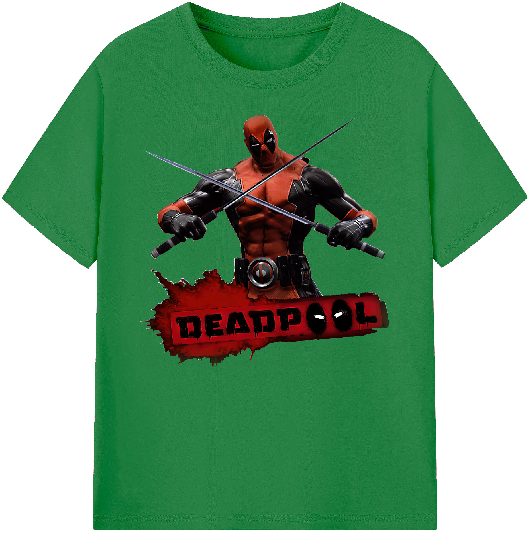 （画像用） Deadpool デッドプール 綿100％ メンズ半袖Tシャツ｜肌触りやわらか＆通気性