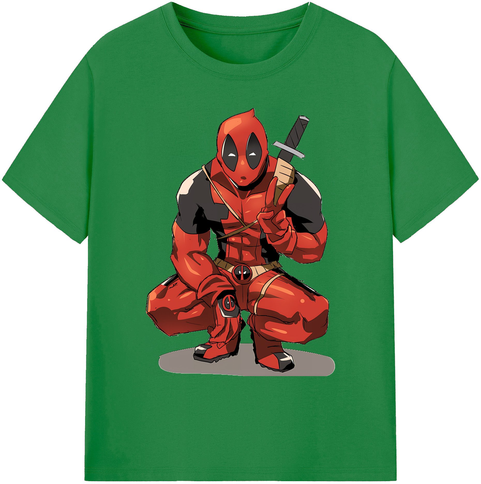 （画像用） Deadpool デッドプール 綿100％ メンズ半袖Tシャツ｜肌触りやわらか＆通気性