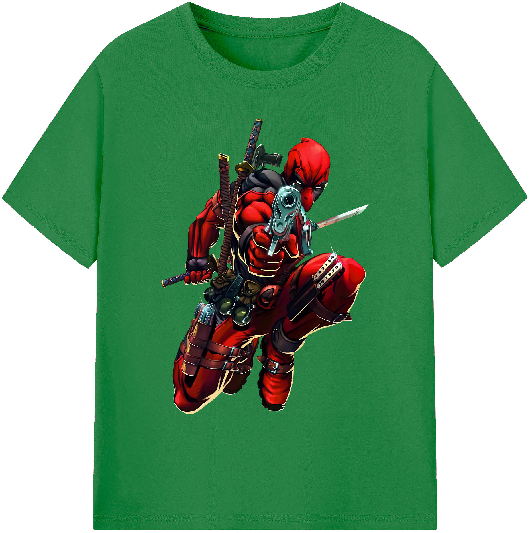 （画像用） Deadpool デッドプール 綿100％ メンズ半袖Tシャツ｜肌触りやわらか＆通気性