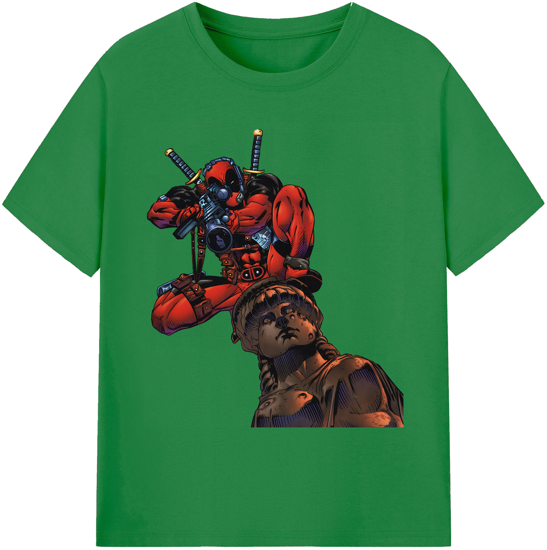 （画像用） Deadpool デッドプール 綿100％ メンズ半袖Tシャツ｜肌触りやわらか＆通気性
