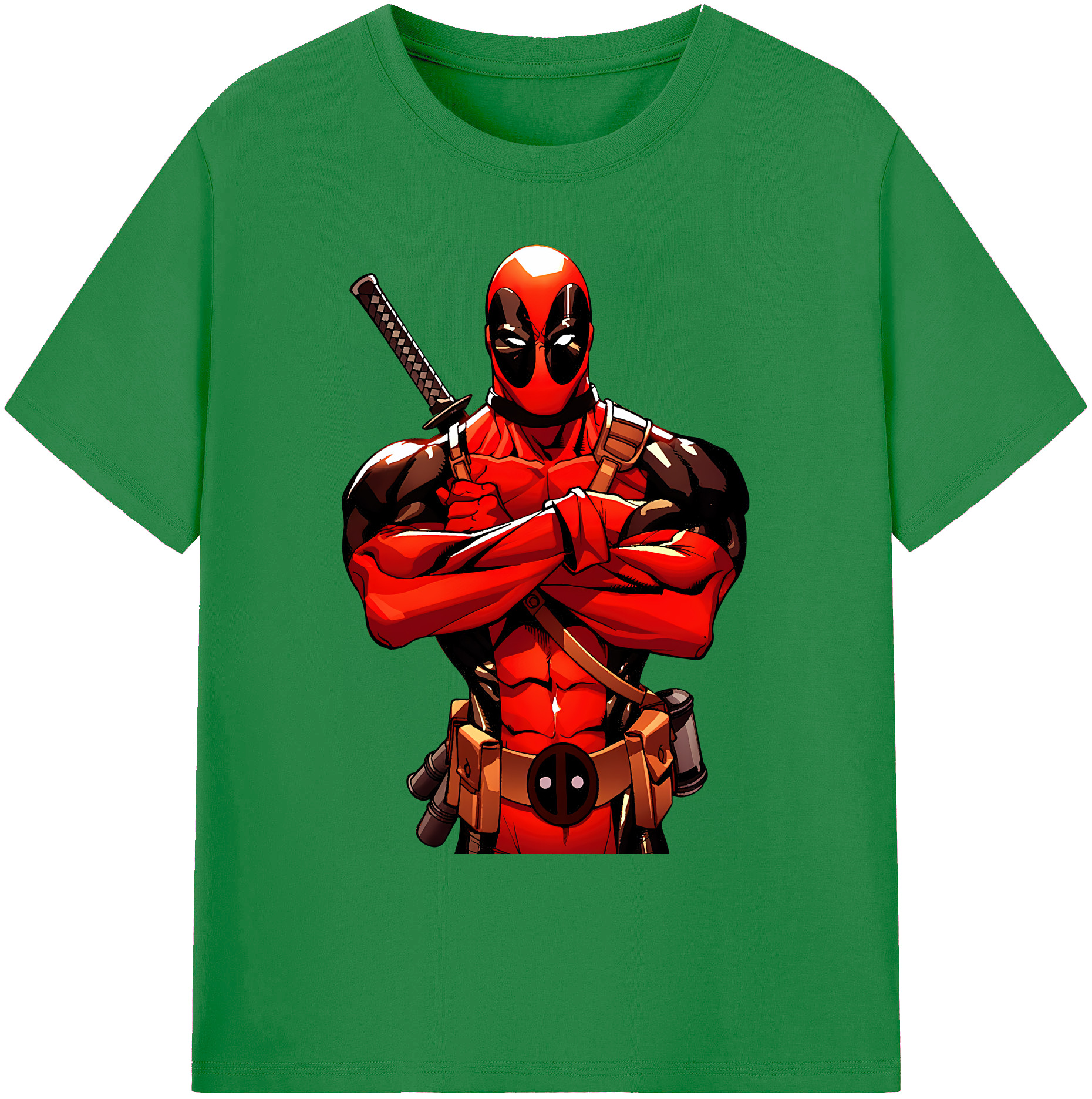 （画像用） Deadpool デッドプール 綿100％ メンズ半袖Tシャツ｜肌触りやわらか＆通気性