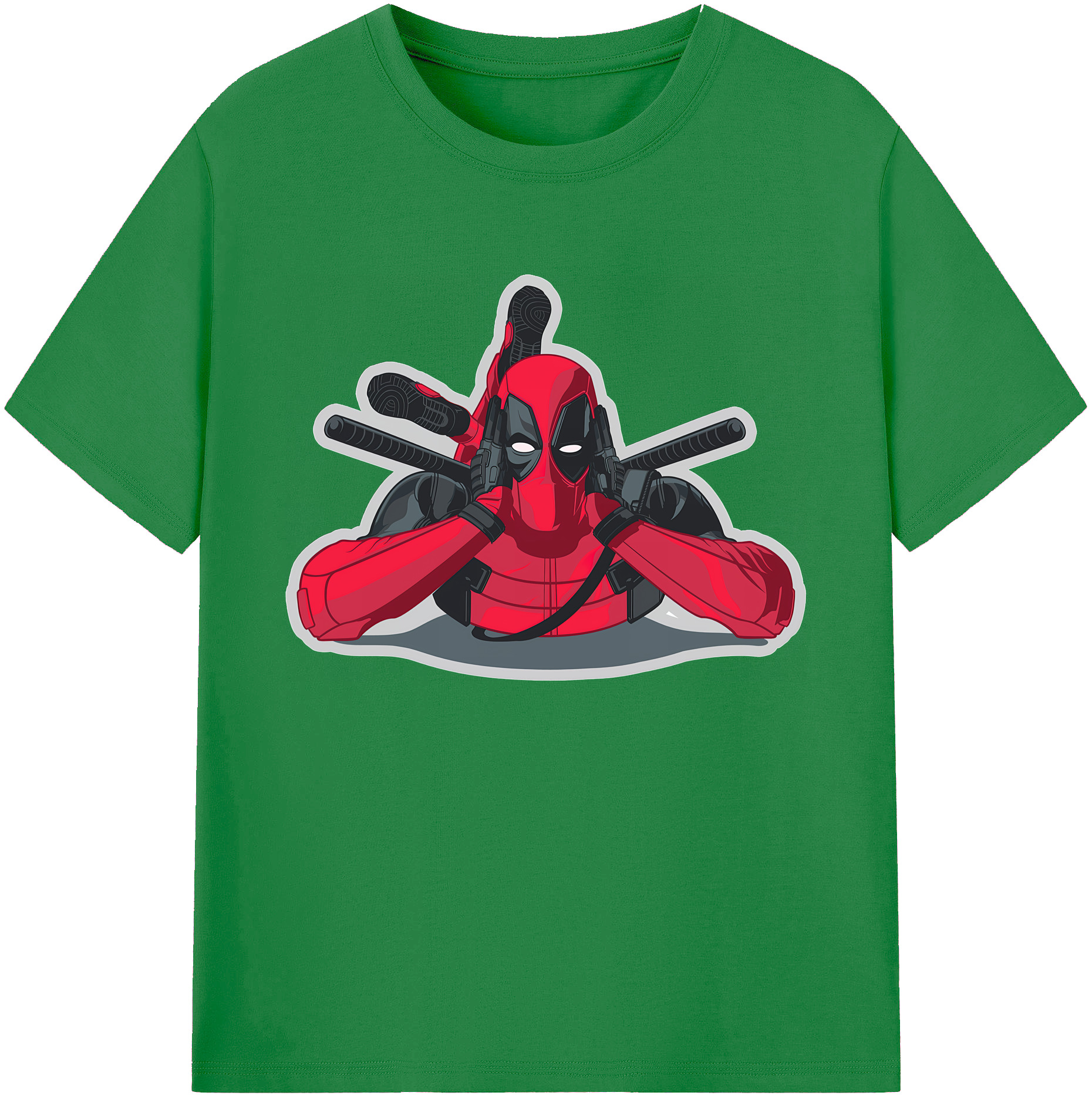 （画像用） Deadpool デッドプール 綿100％ メンズ半袖Tシャツ｜肌触りやわらか＆通気性