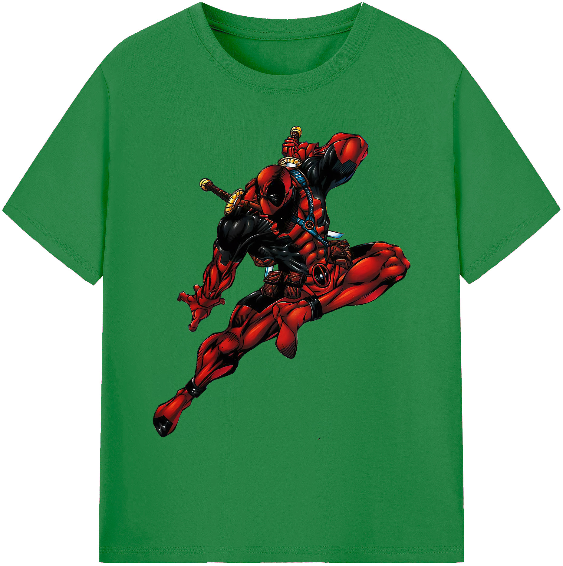 （画像用） Deadpool デッドプール 綿100％ メンズ半袖Tシャツ｜肌触りやわらか＆通気性
