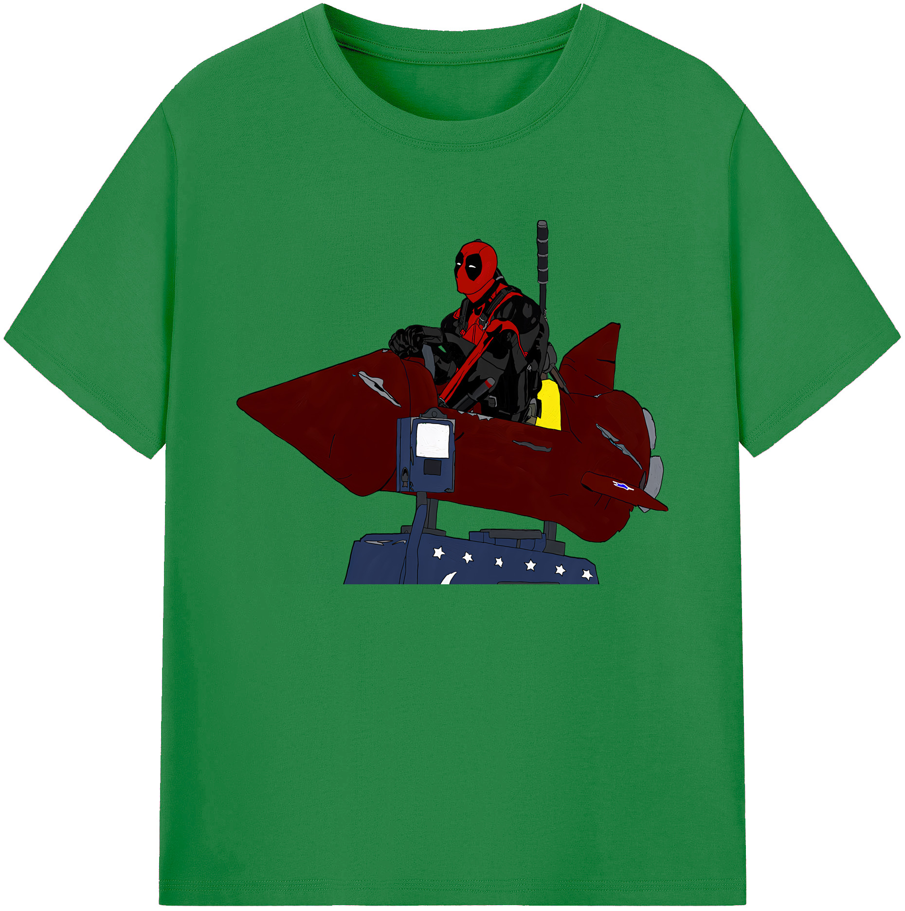 （画像用） Deadpool デッドプール 綿100％ メンズ半袖Tシャツ｜肌触りやわらか＆通気性