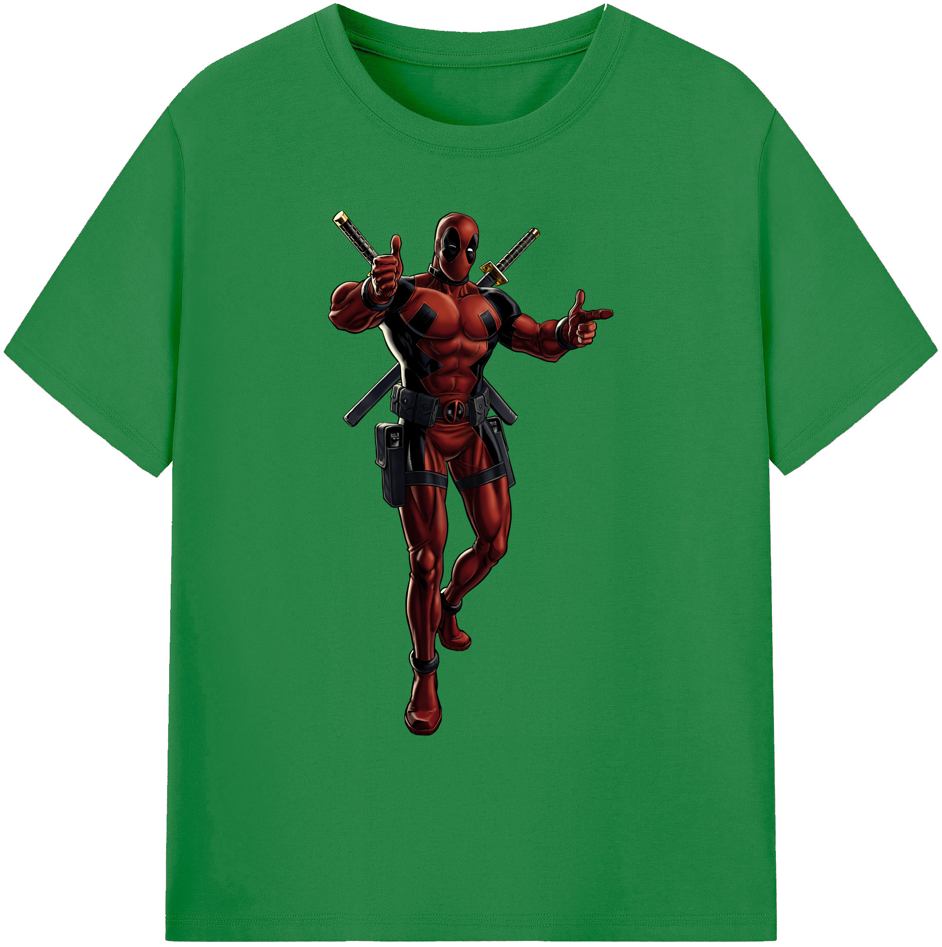 （画像用） Deadpool デッドプール 綿100％ メンズ半袖Tシャツ｜肌触りやわらか＆通気性