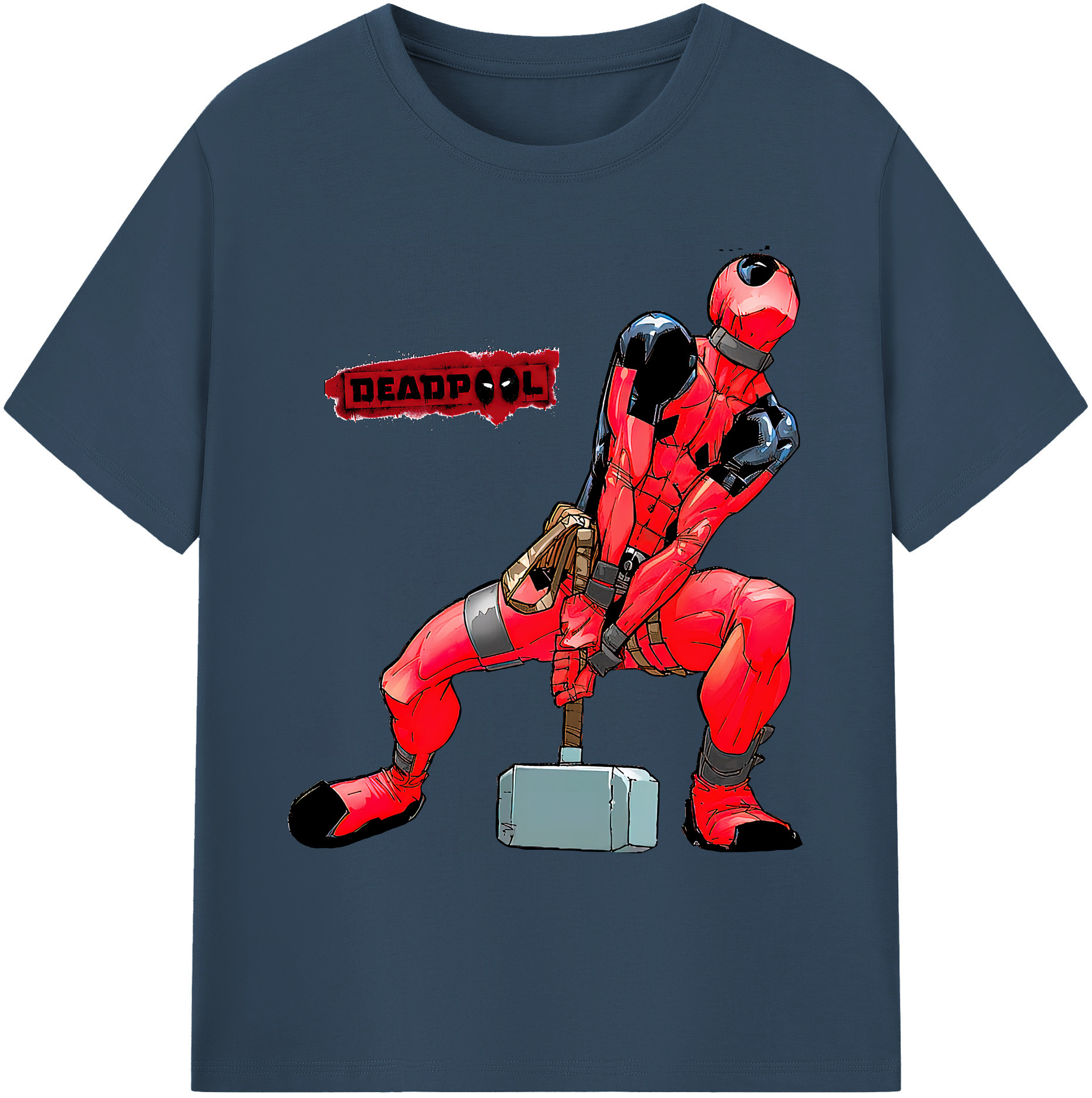 （画像用） Deadpool デッドプール 綿100％ メンズ半袖Tシャツ｜肌触りやわらか＆通気性