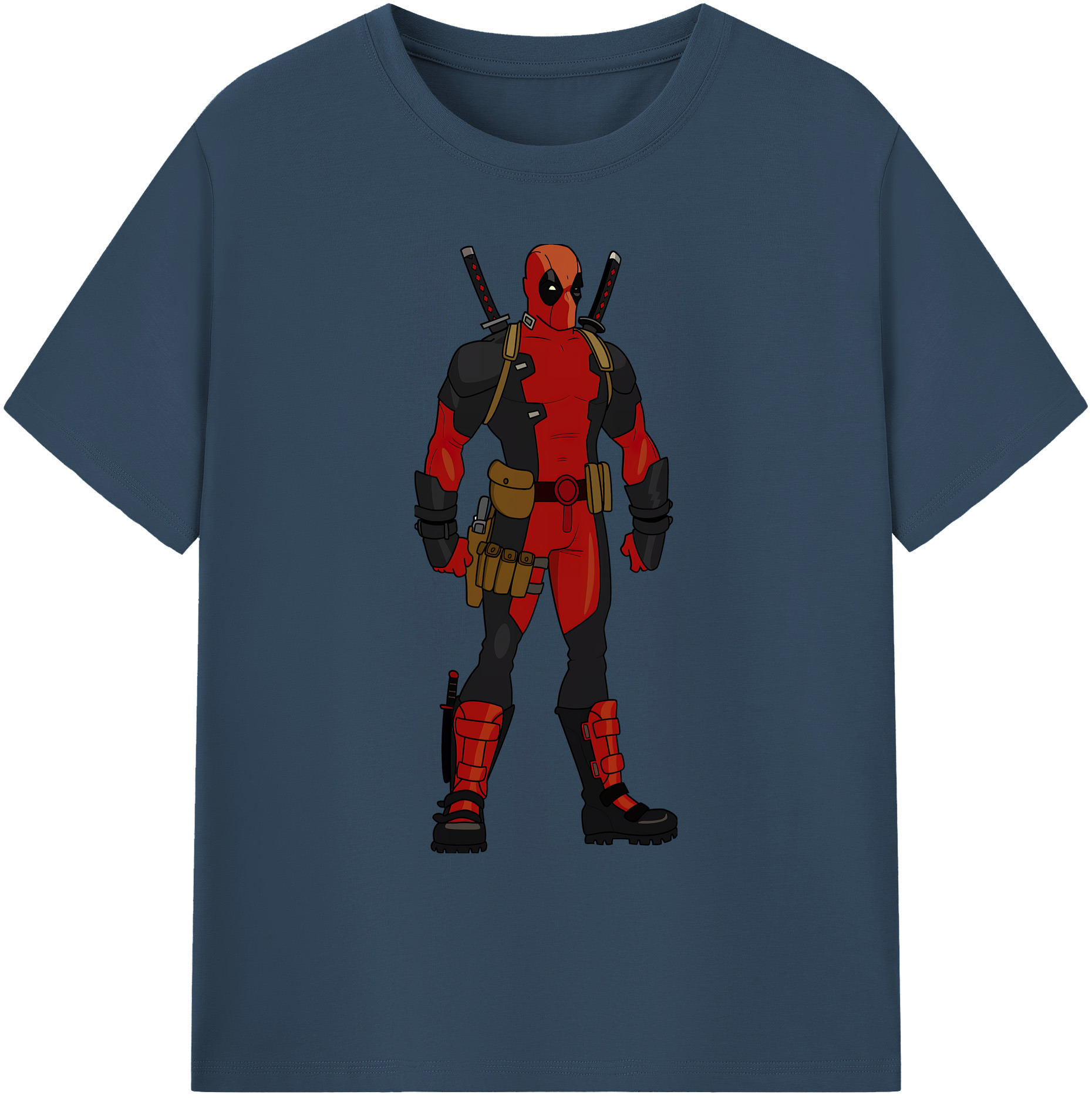 （画像用） Deadpool デッドプール 綿100％ メンズ半袖Tシャツ｜肌触りやわらか＆通気性