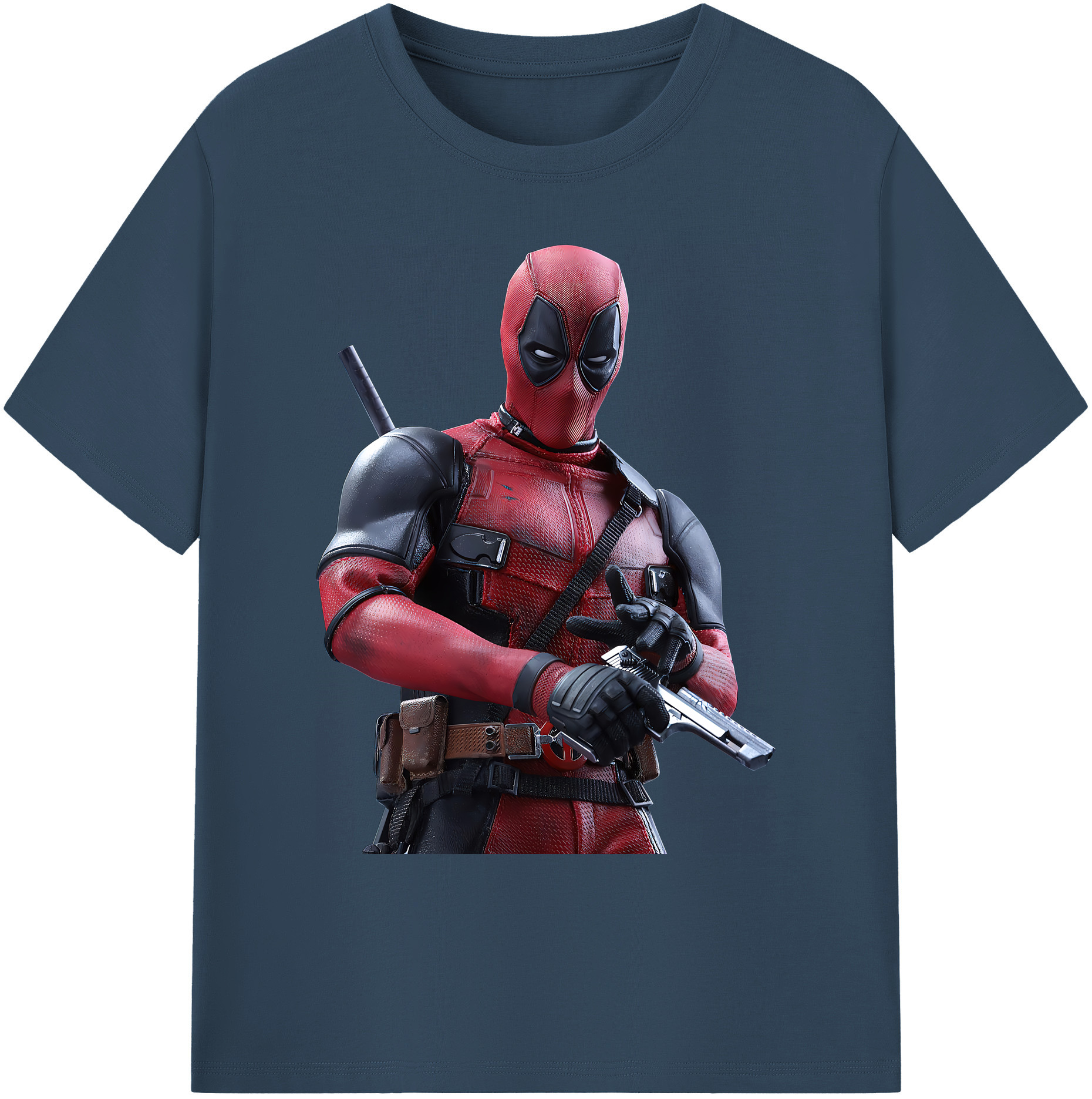 （画像用） Deadpool デッドプール 綿100％ メンズ半袖Tシャツ｜肌触りやわらか＆通気性