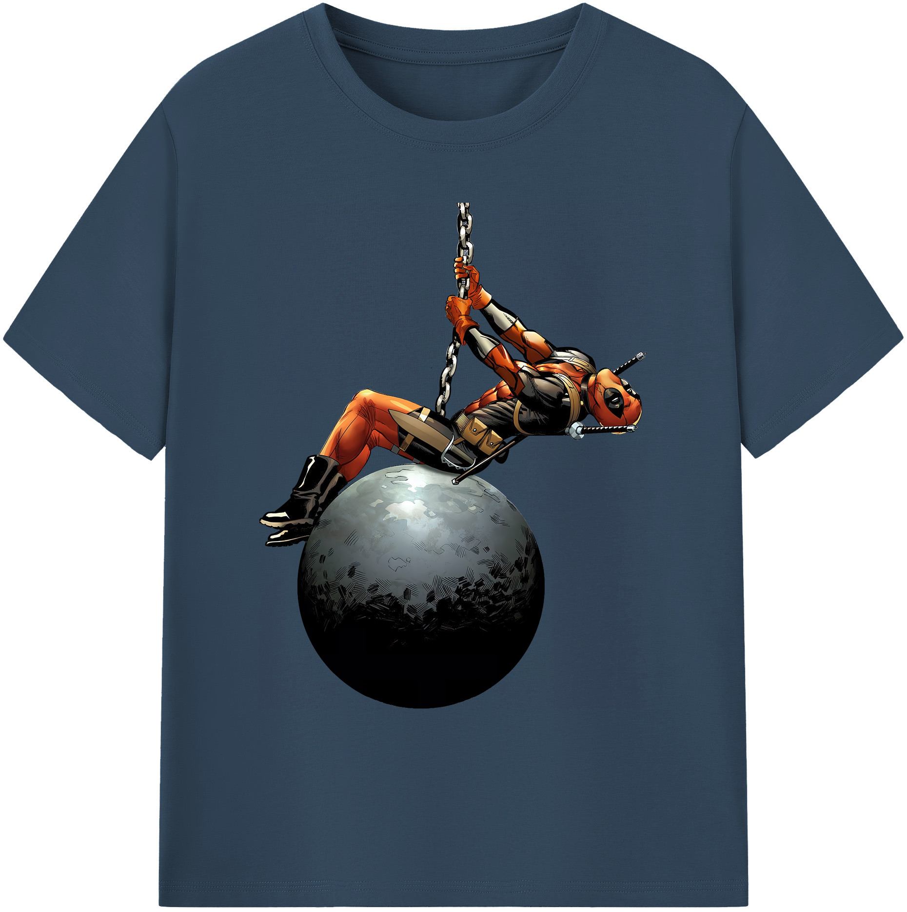 （画像用） Deadpool デッドプール 綿100％ メンズ半袖Tシャツ｜肌触りやわらか＆通気性