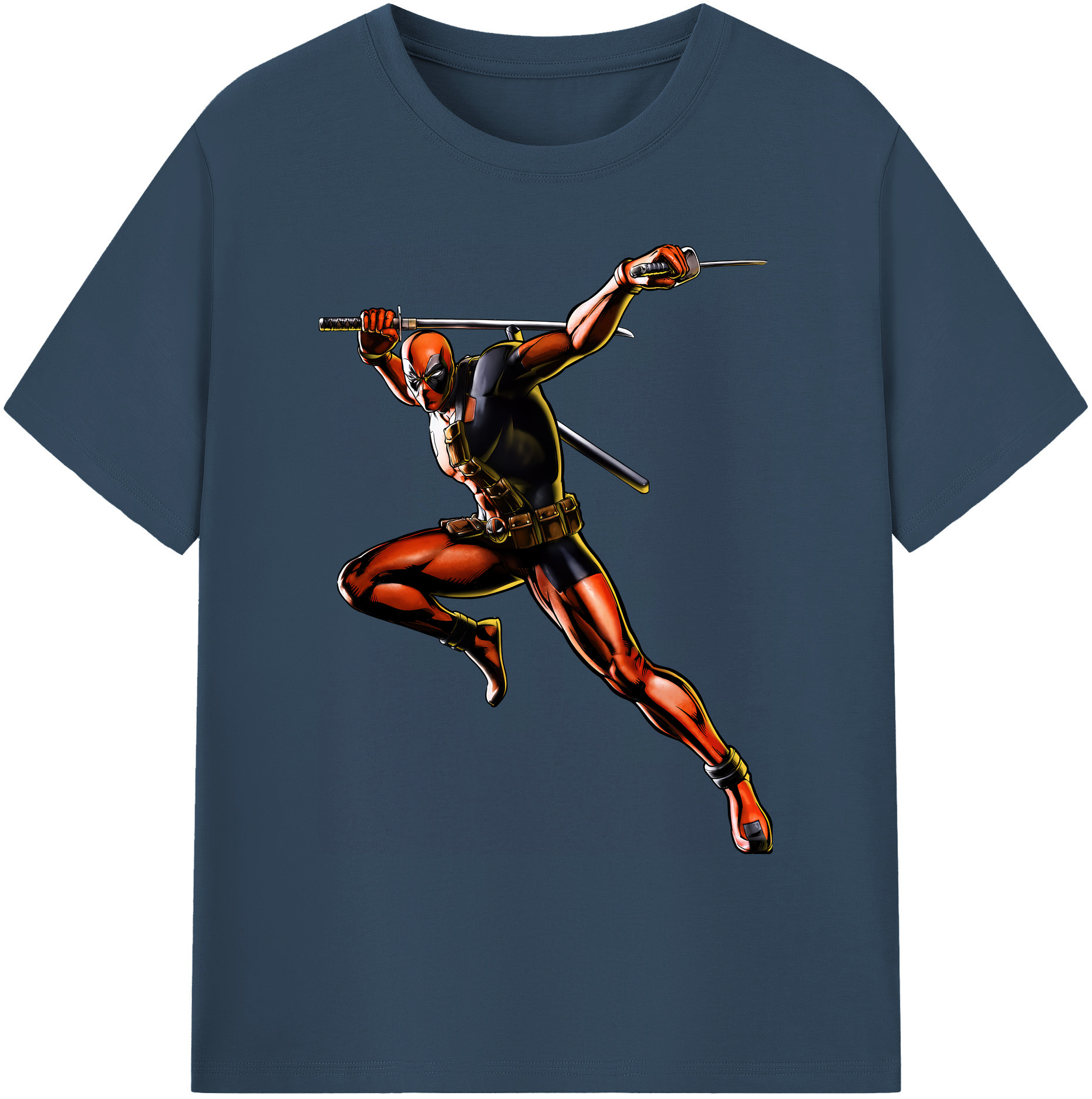 （画像用） Deadpool デッドプール 綿100％ メンズ半袖Tシャツ｜肌触りやわらか＆通気性