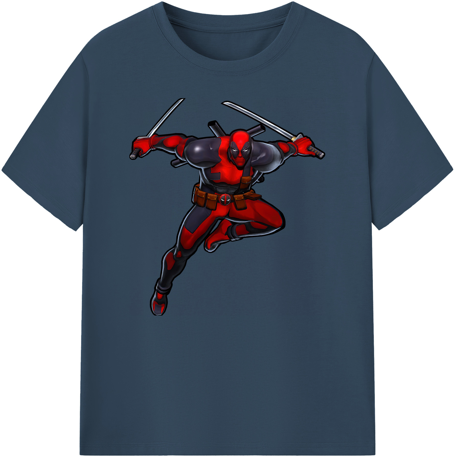 （画像用） Deadpool デッドプール 綿100％ メンズ半袖Tシャツ｜肌触りやわらか＆通気性