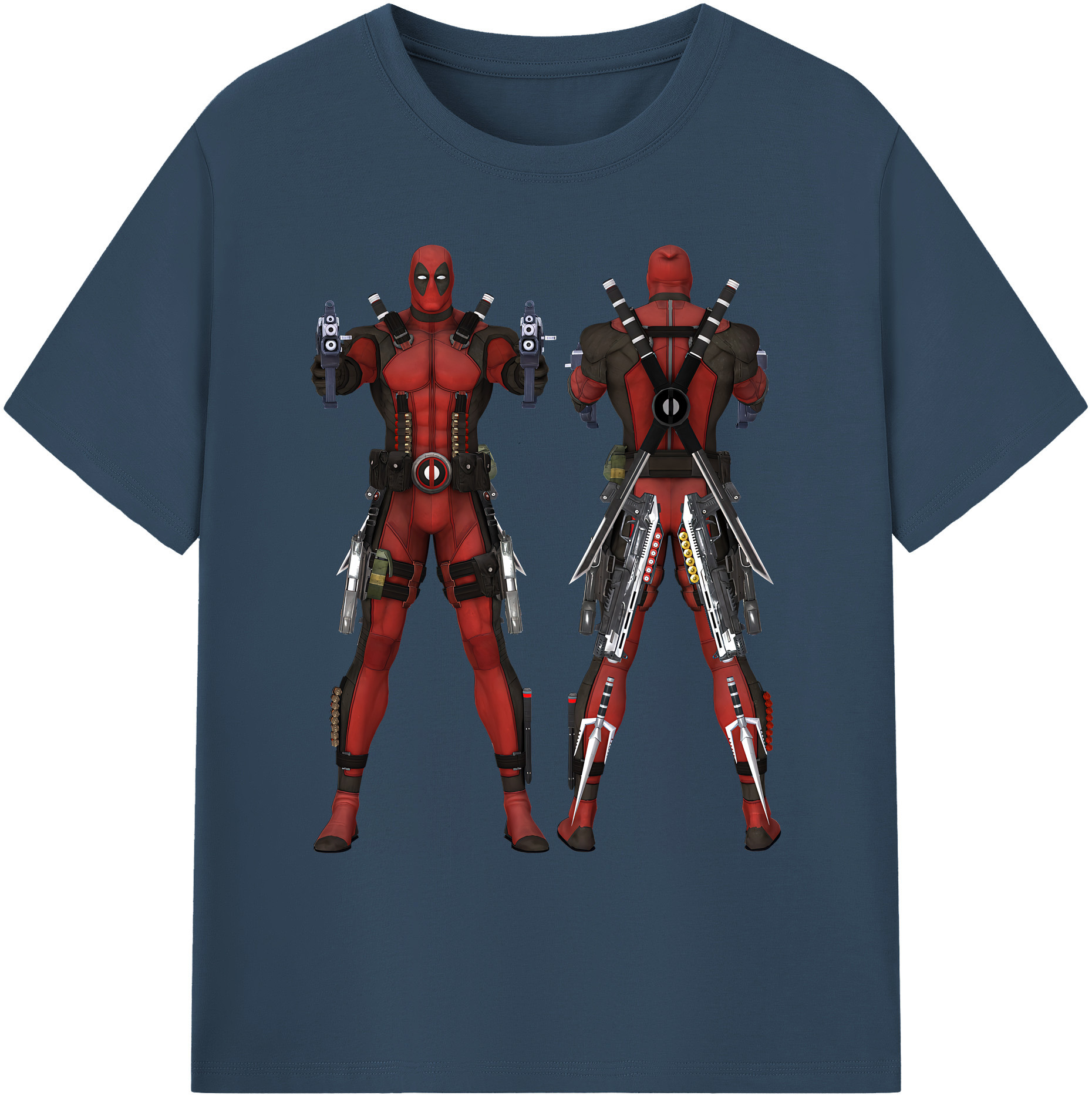 （画像用） Deadpool デッドプール 綿100％ メンズ半袖Tシャツ｜肌触りやわらか＆通気性