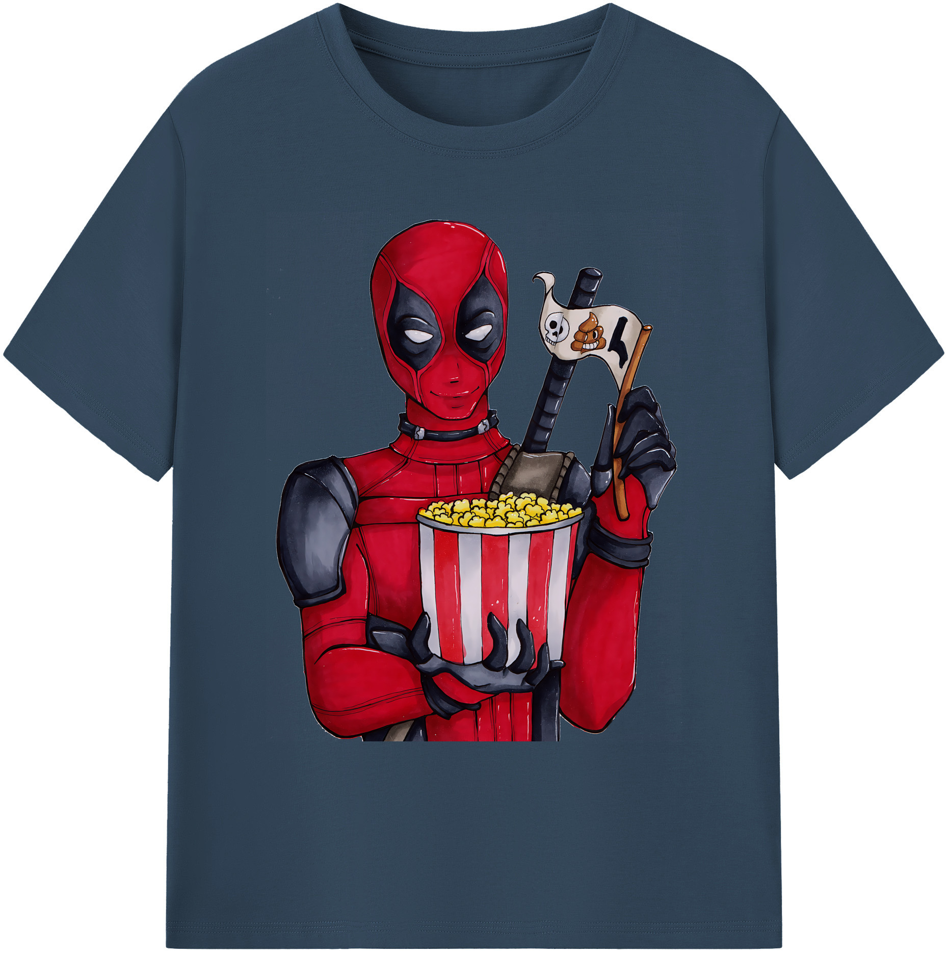 （画像用） Deadpool デッドプール 綿100％ メンズ半袖Tシャツ｜肌触りやわらか＆通気性