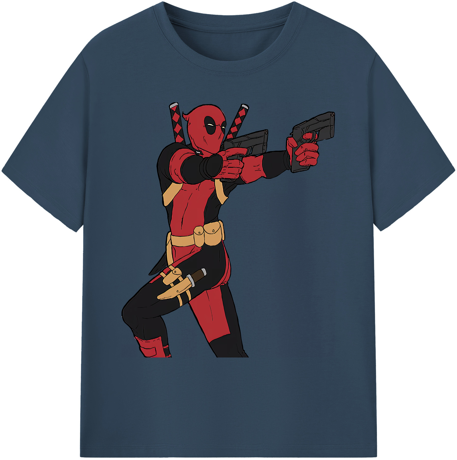 （画像用） Deadpool デッドプール 綿100％ メンズ半袖Tシャツ｜肌触りやわらか＆通気性