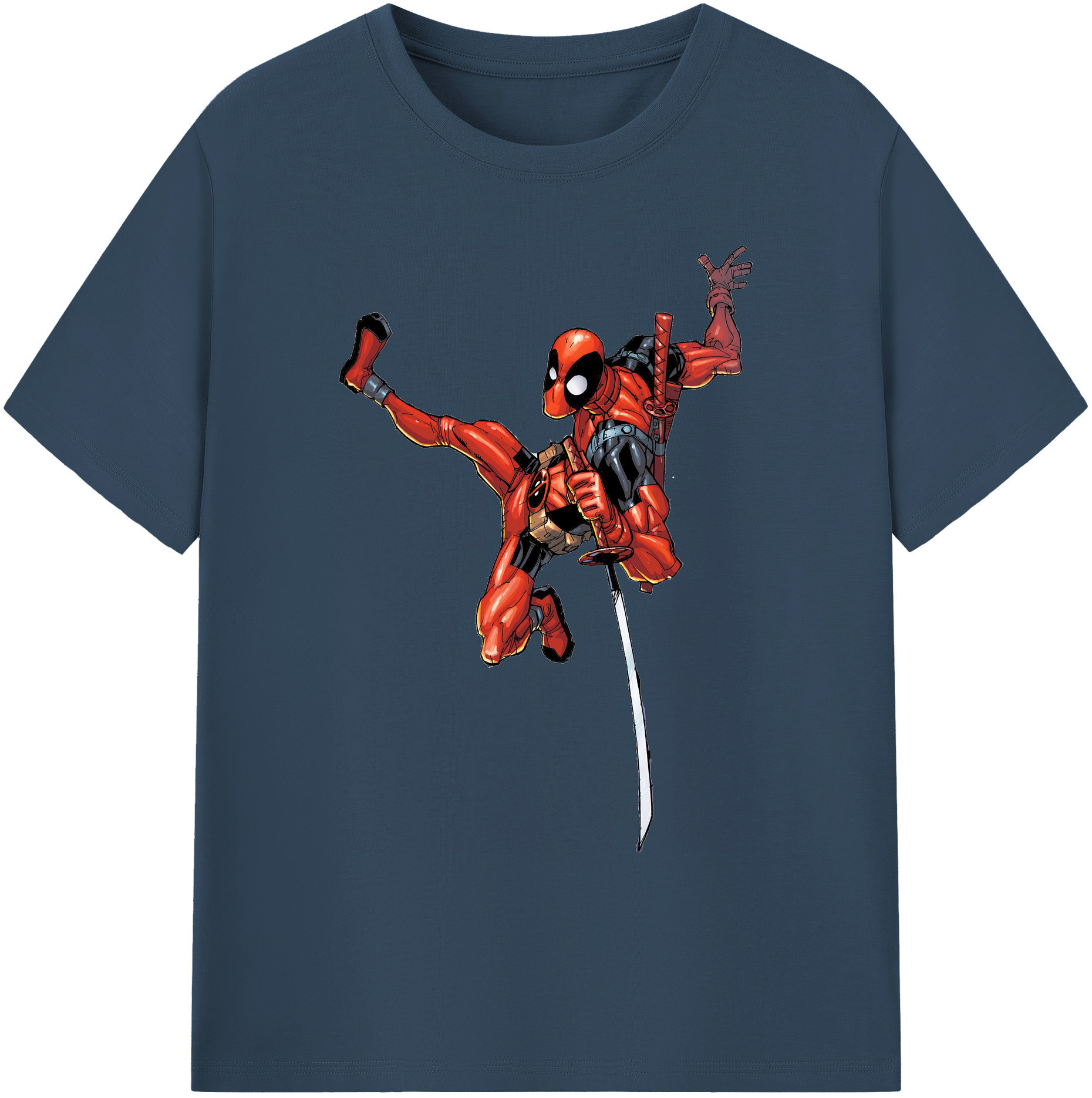 （画像用） Deadpool デッドプール 綿100％ メンズ半袖Tシャツ｜肌触りやわらか＆通気性