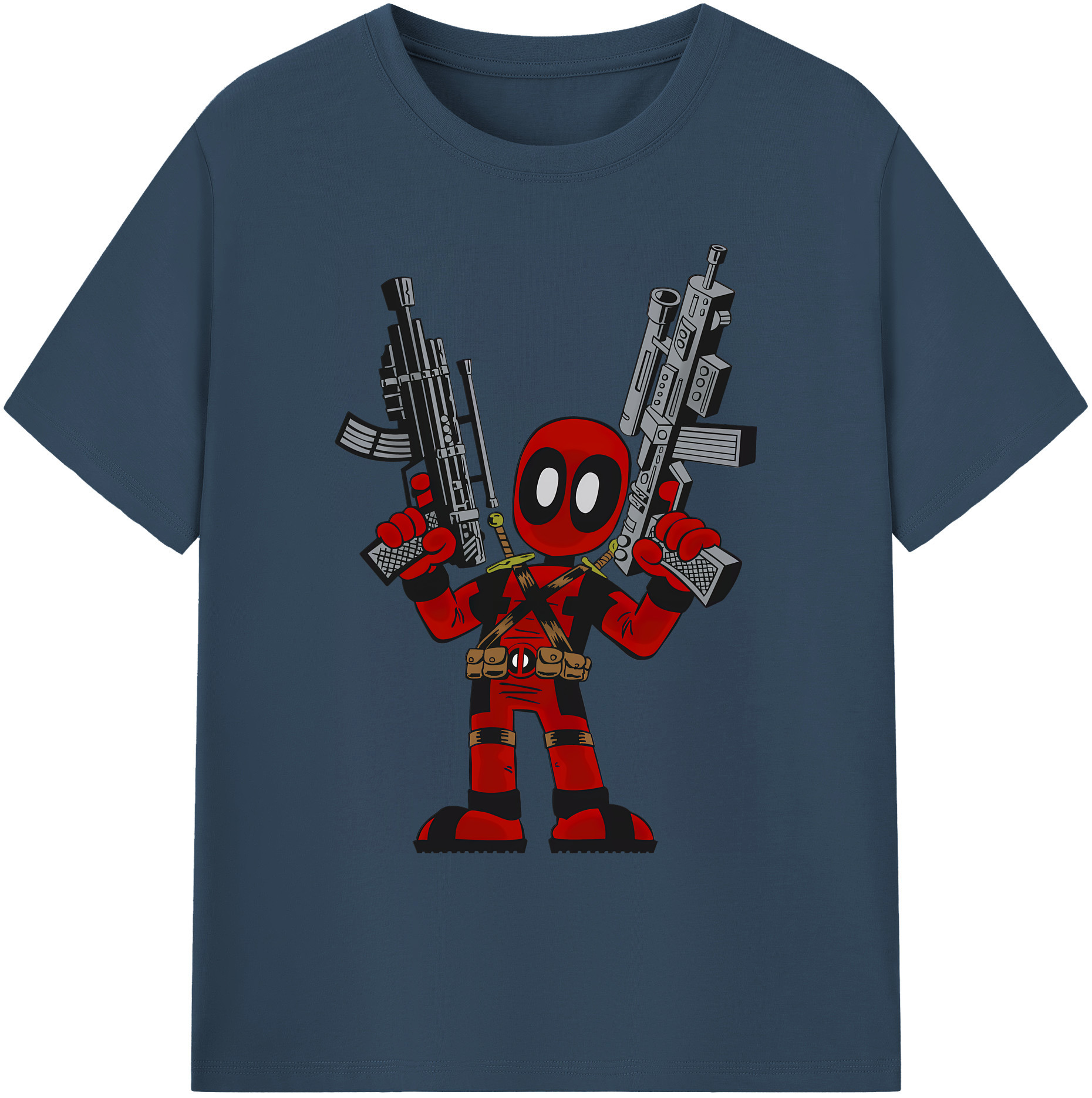 （画像用） Deadpool デッドプール 綿100％ メンズ半袖Tシャツ｜肌触りやわらか＆通気性