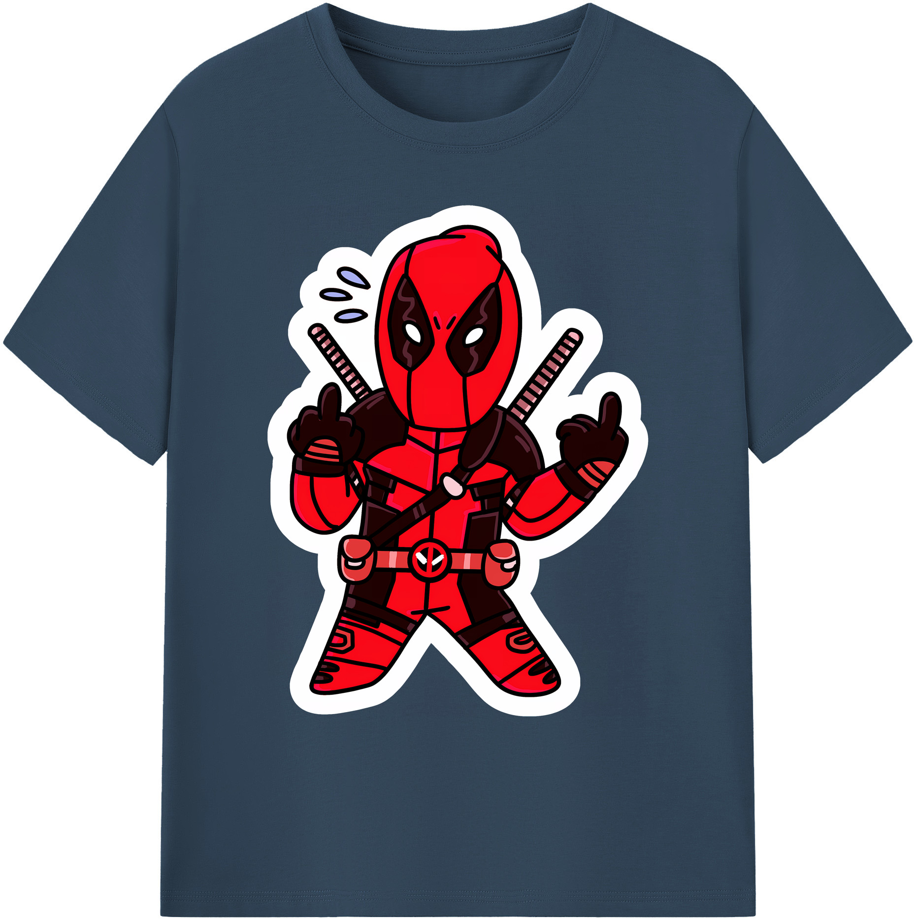 （画像用） Deadpool デッドプール 綿100％ メンズ半袖Tシャツ｜肌触りやわらか＆通気性