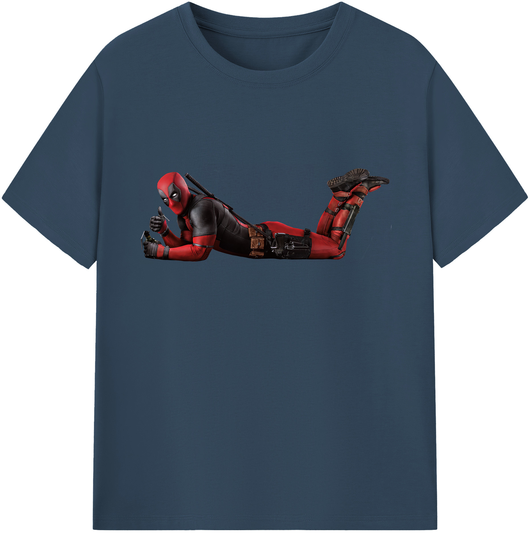 （画像用） Deadpool デッドプール 綿100％ メンズ半袖Tシャツ｜肌触りやわらか＆通気性