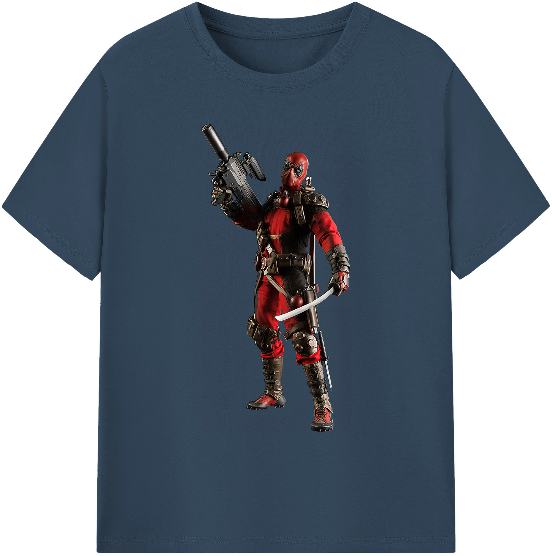 （画像用） Deadpool デッドプール 綿100％ メンズ半袖Tシャツ｜肌触りやわらか＆通気性