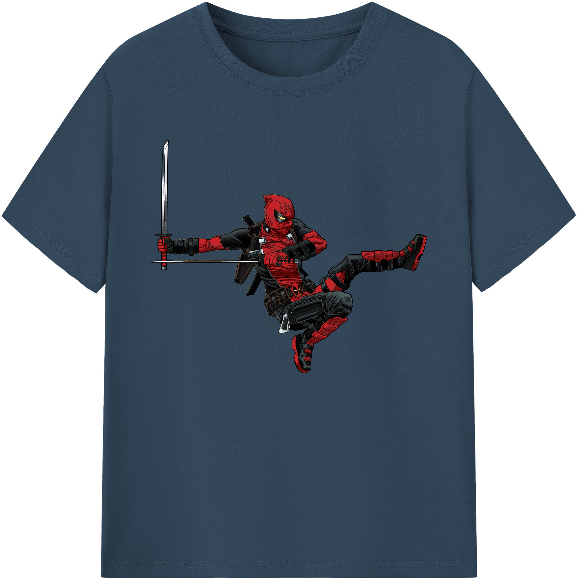 （画像用） Deadpool デッドプール 綿100％ メンズ半袖Tシャツ｜肌触りやわらか＆通気性