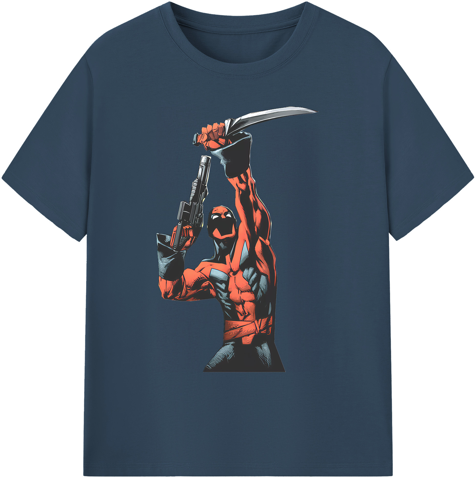 （画像用） Deadpool デッドプール 綿100％ メンズ半袖Tシャツ｜肌触りやわらか＆通気性