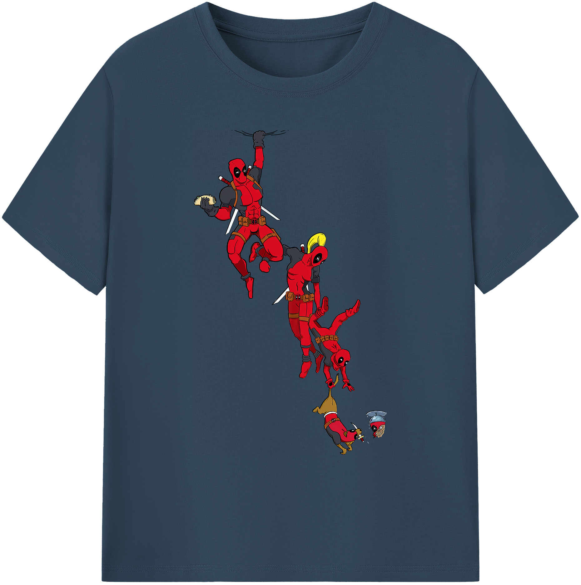 （画像用） Deadpool デッドプール 綿100％ メンズ半袖Tシャツ｜肌触りやわらか＆通気性